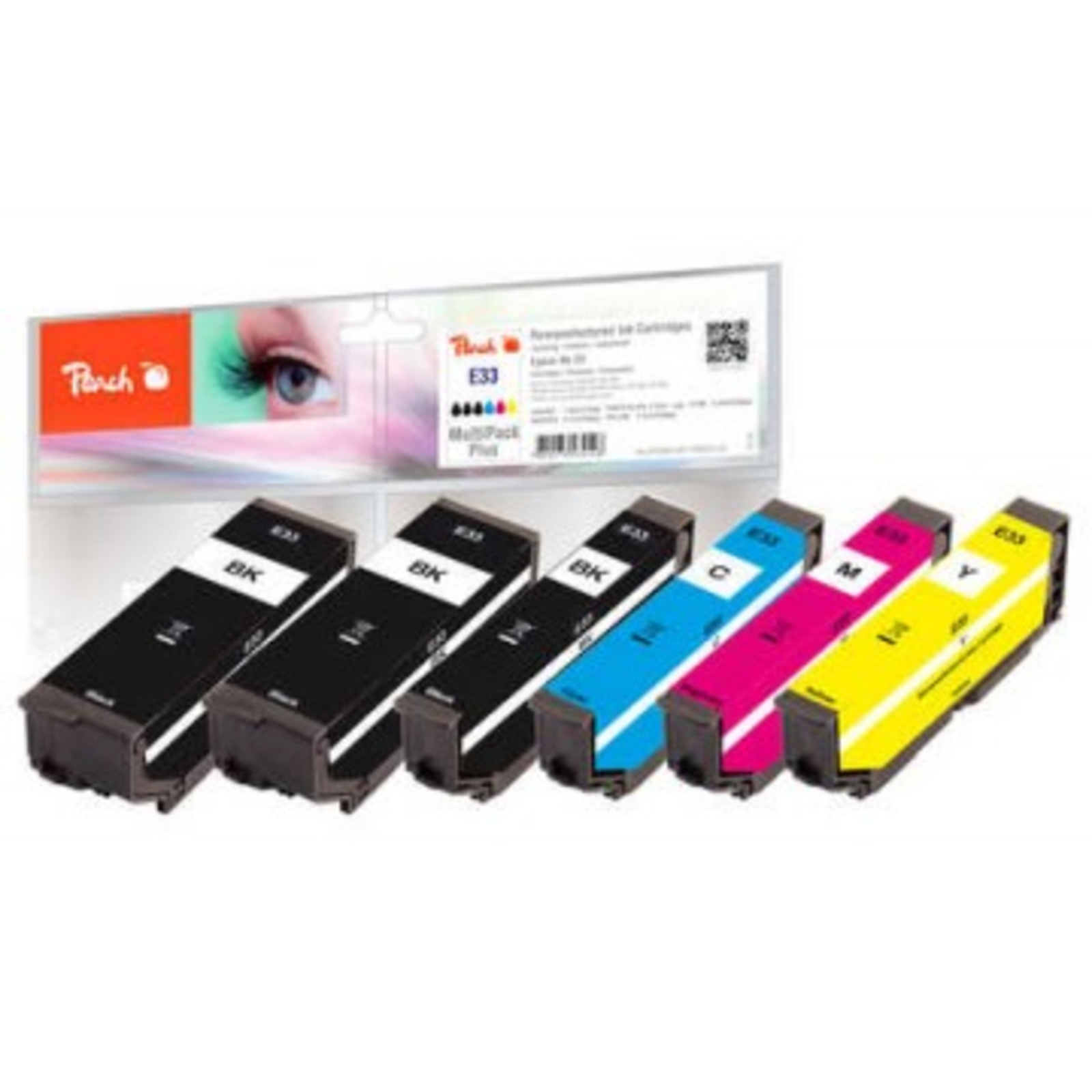Peach Ink Spar Pack Plus PI200-487 Compatible with Epson 33