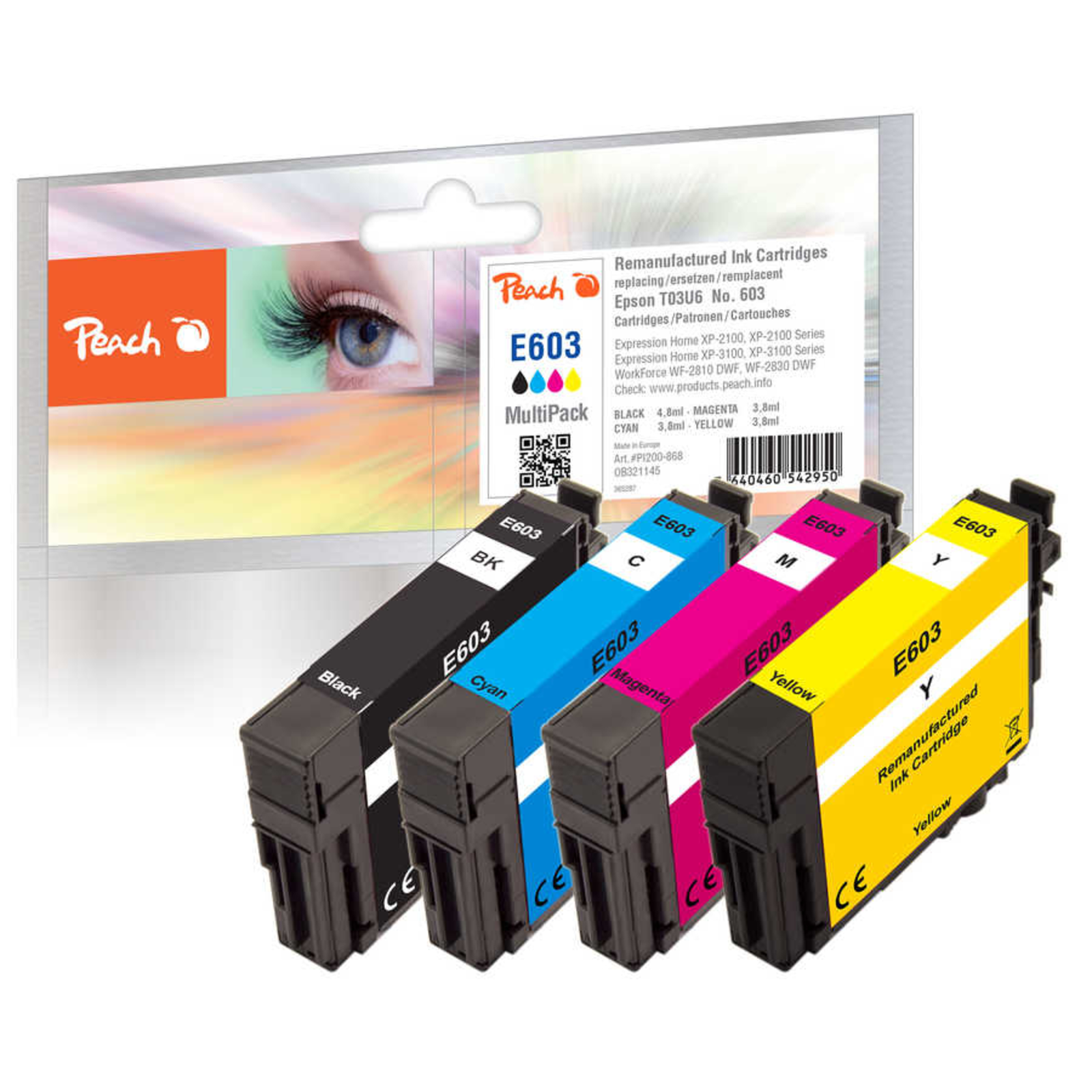 Peach Cartridge Epson No.603 MultiPack REM,KOM