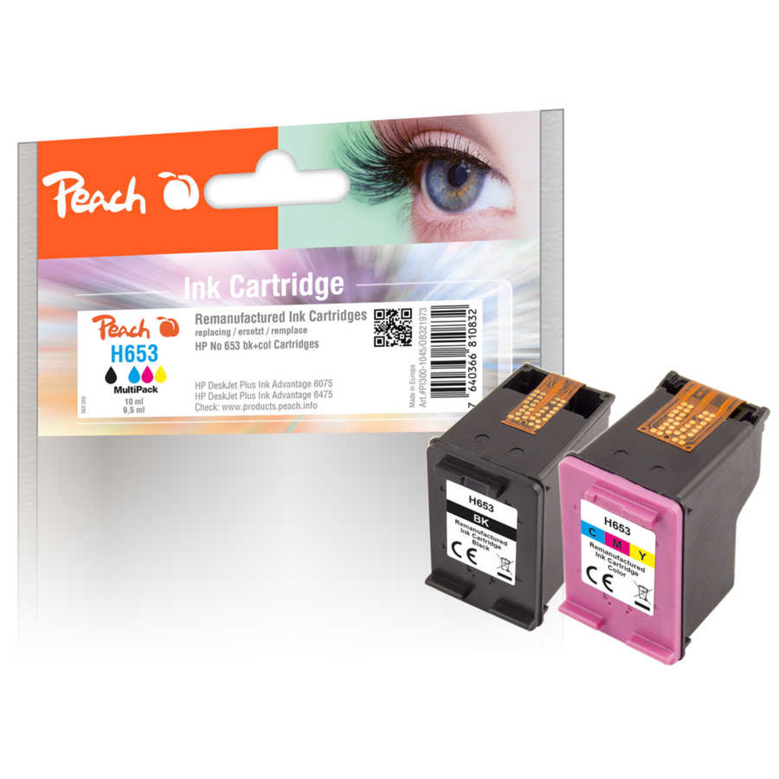 Peach Cartridge No.653 MultiPack Remanufactured