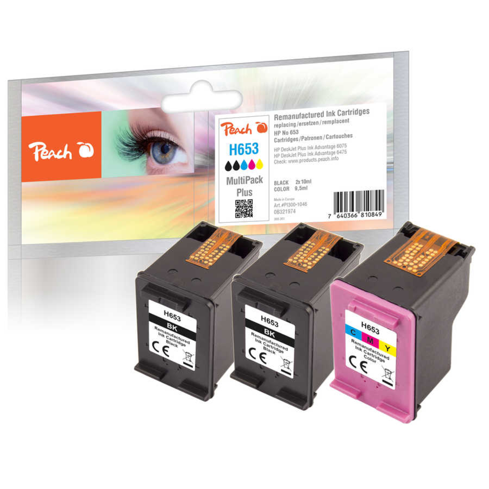 Peach Cartridge No.653 MultiPack Plus Remanufactured
