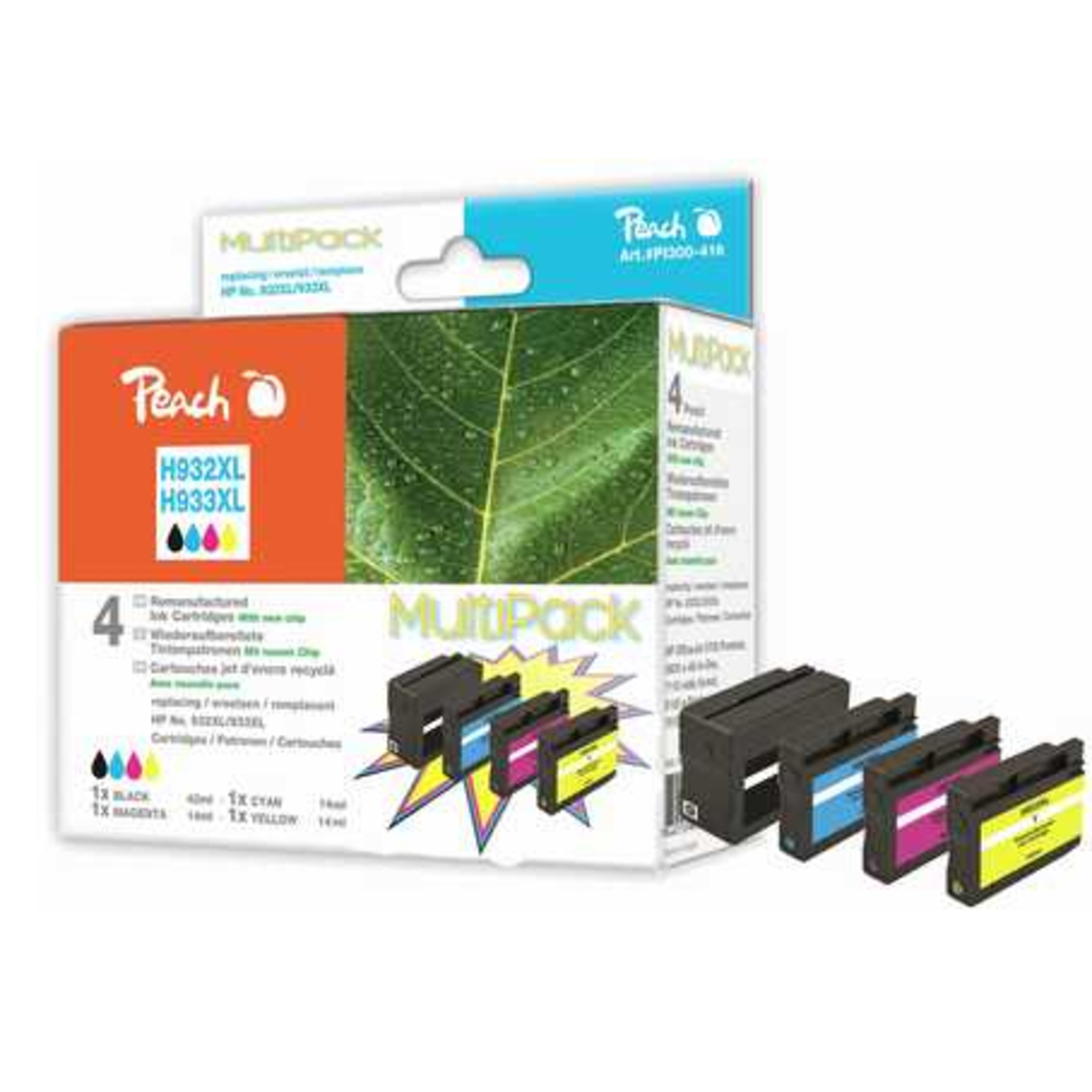 Peach Cartridge No.932/933XL MultiPack REM,KOM