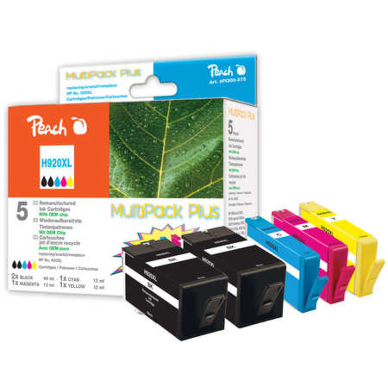 Peach Ink Economy Pack PI300-575 Compatible with HP 920XL
