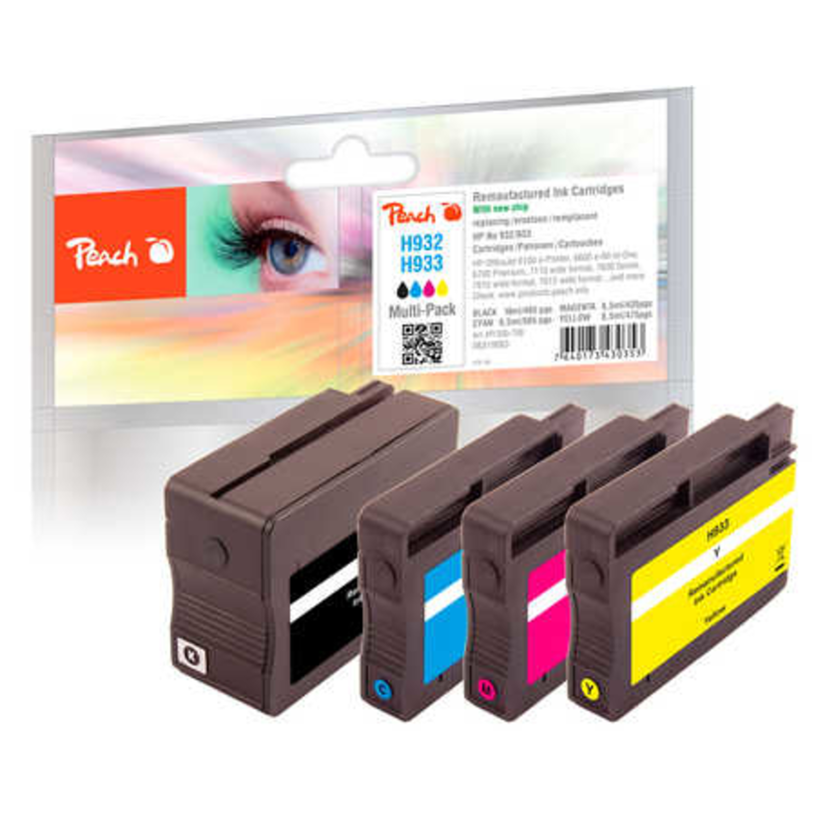 Peach Cartridge No.932/933 MultiPack REM,KOM
