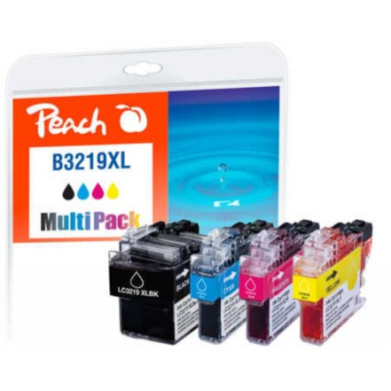 Peach Ink Cartridge Bredher LC-3219XL Economy Pack Comp