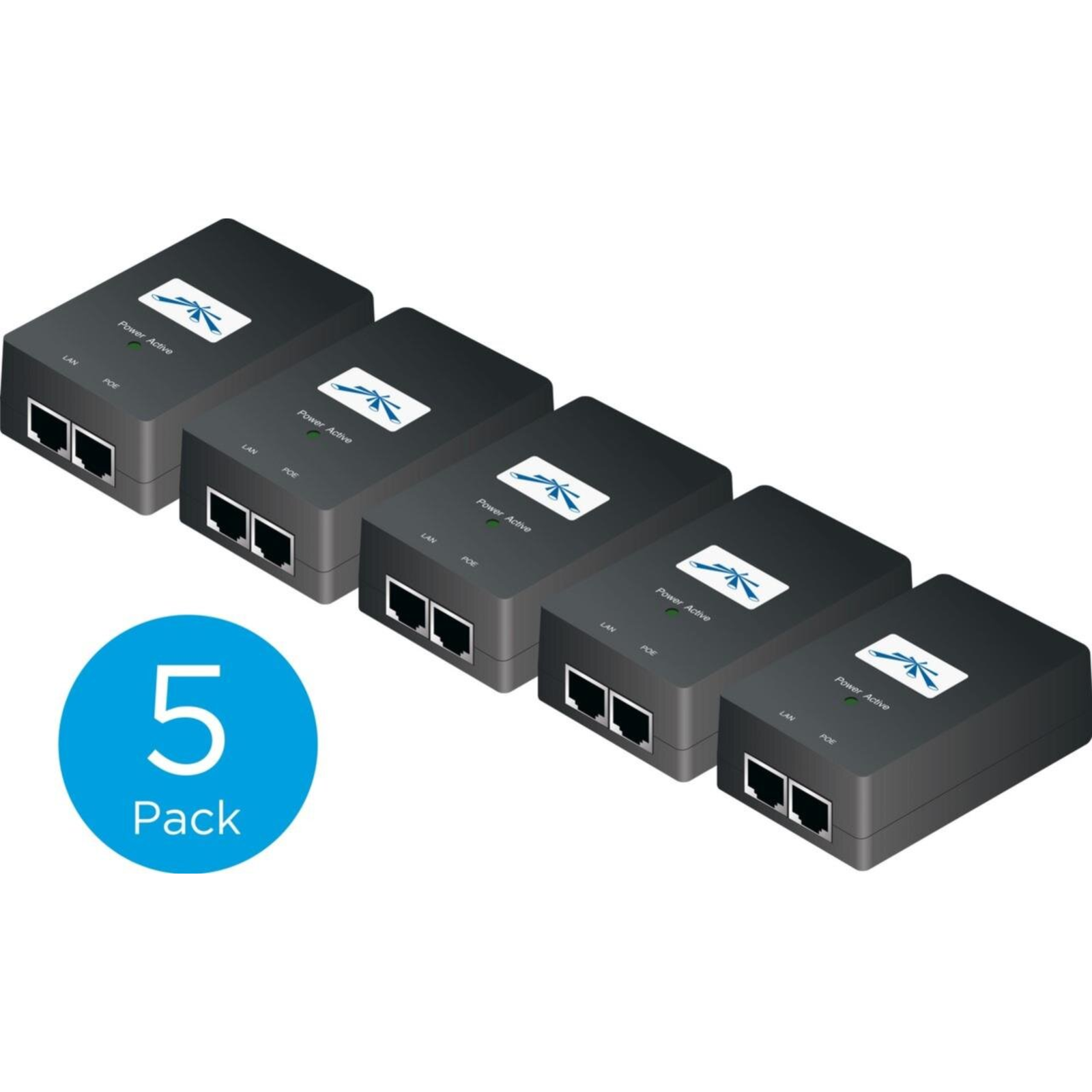Ubiquiti POE Injector 24VDC 24W 5pack