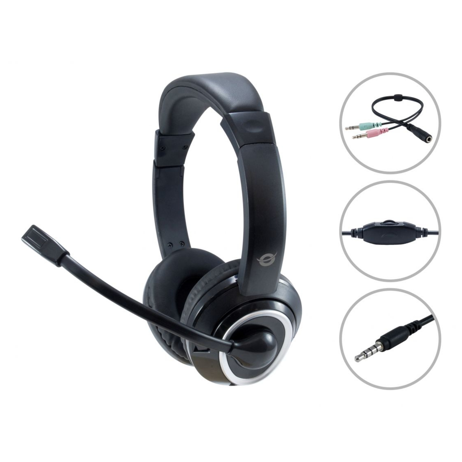 Conceptronic POLONA02BA Headset On-ear Wired