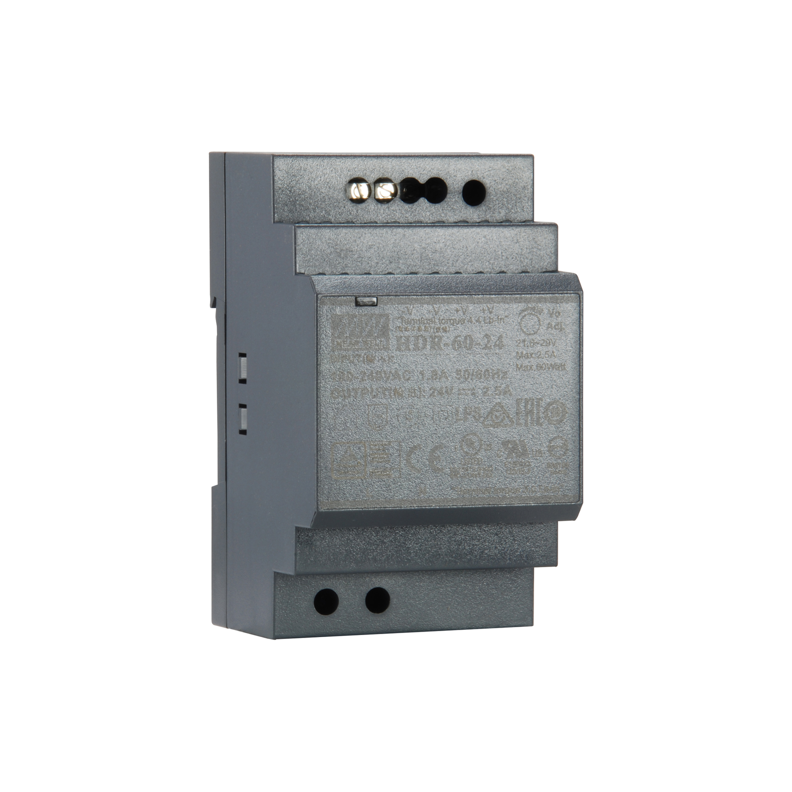 LevelOne Ind. Power Supply Unit POW-2421 24VDC 60W DIN Rail