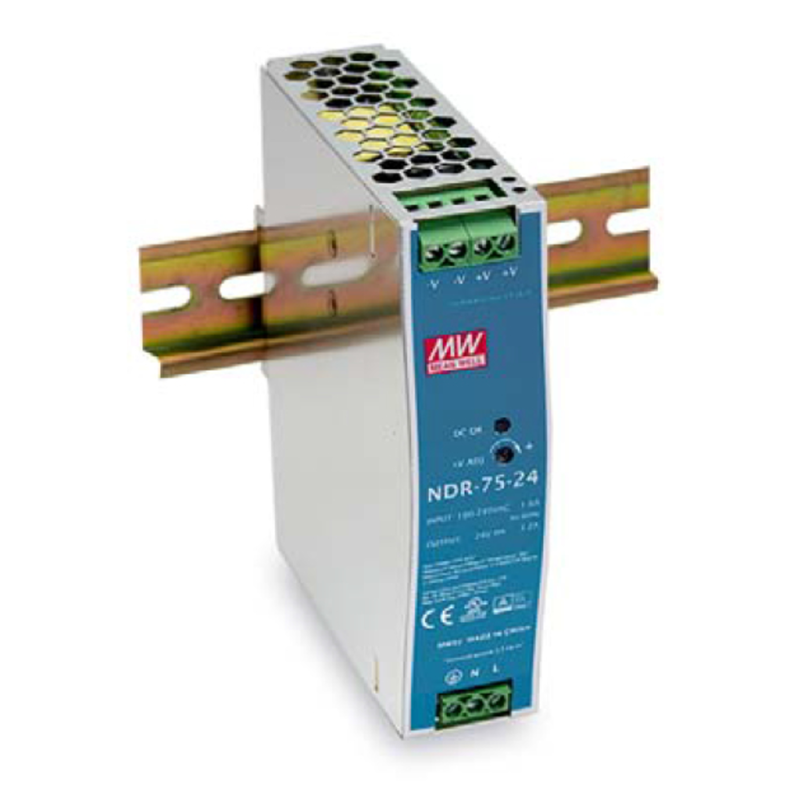 LevelOne Ind. Power Supply Unit POW-2432 24VDC 75W DIN Rail Si