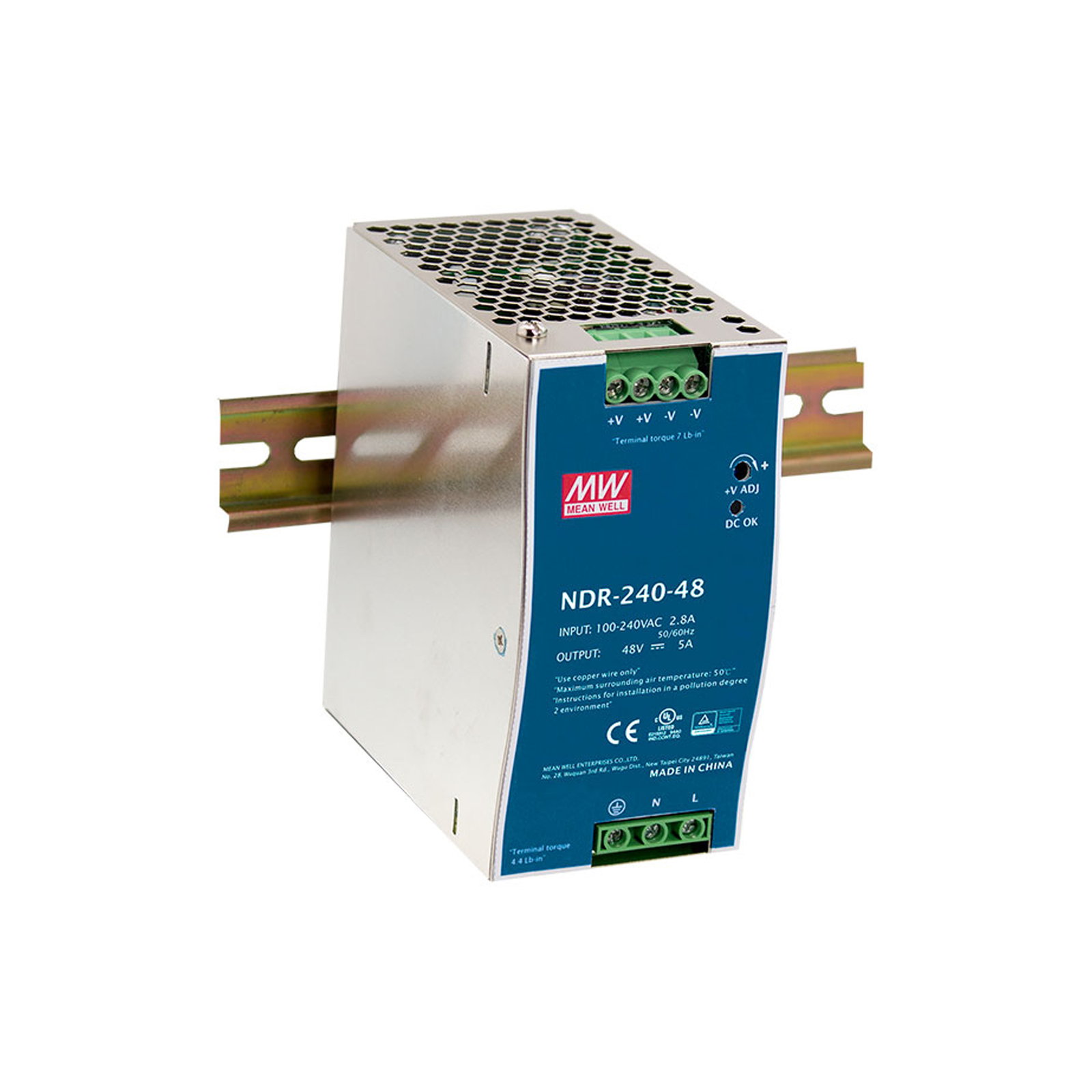 LevelOne Industrial Power Supply Unit POW-4851 48VDC 240W DIN Rail