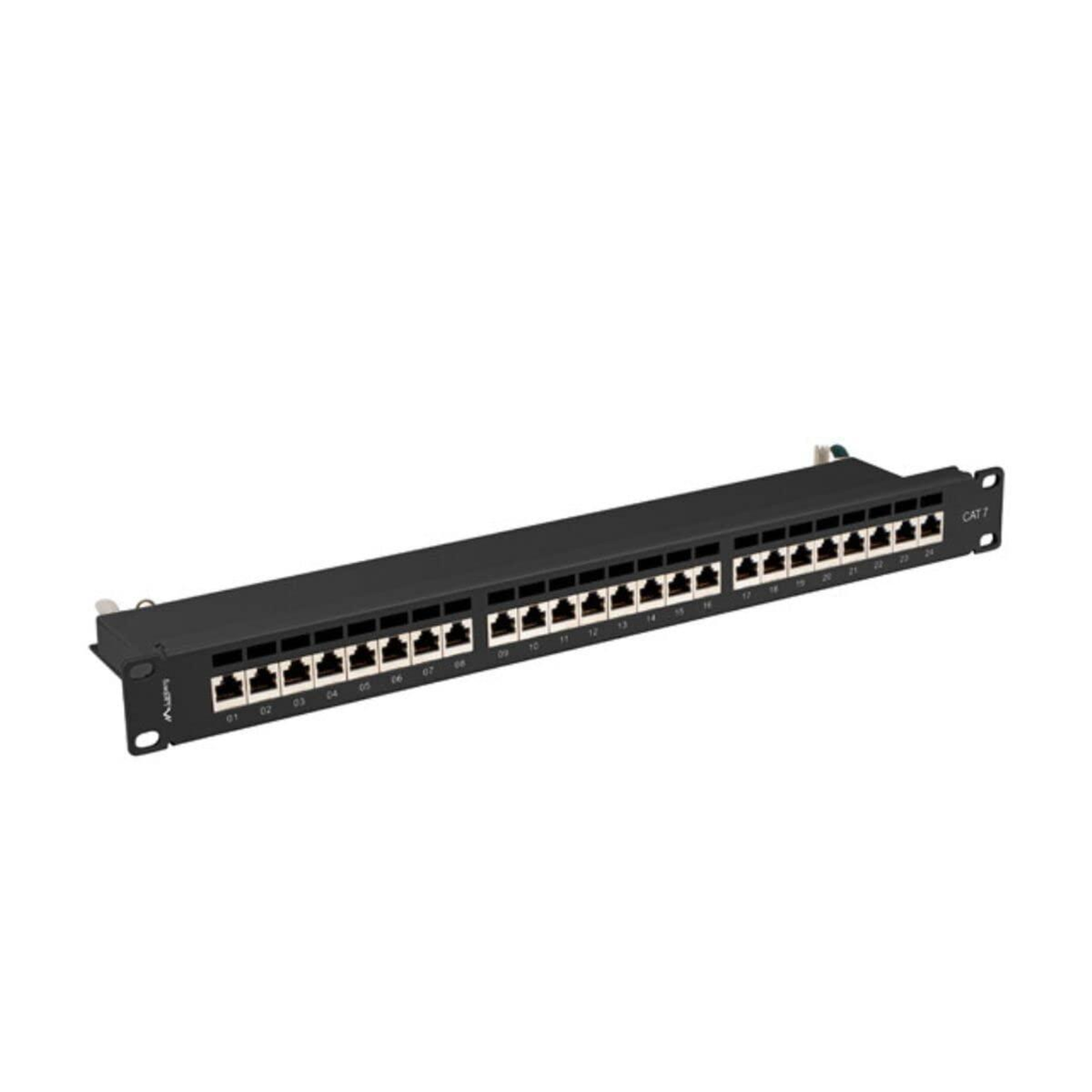 Lanberg Patch Panel 24 Port 1U 19 Cat7 FTP Shielded Black
