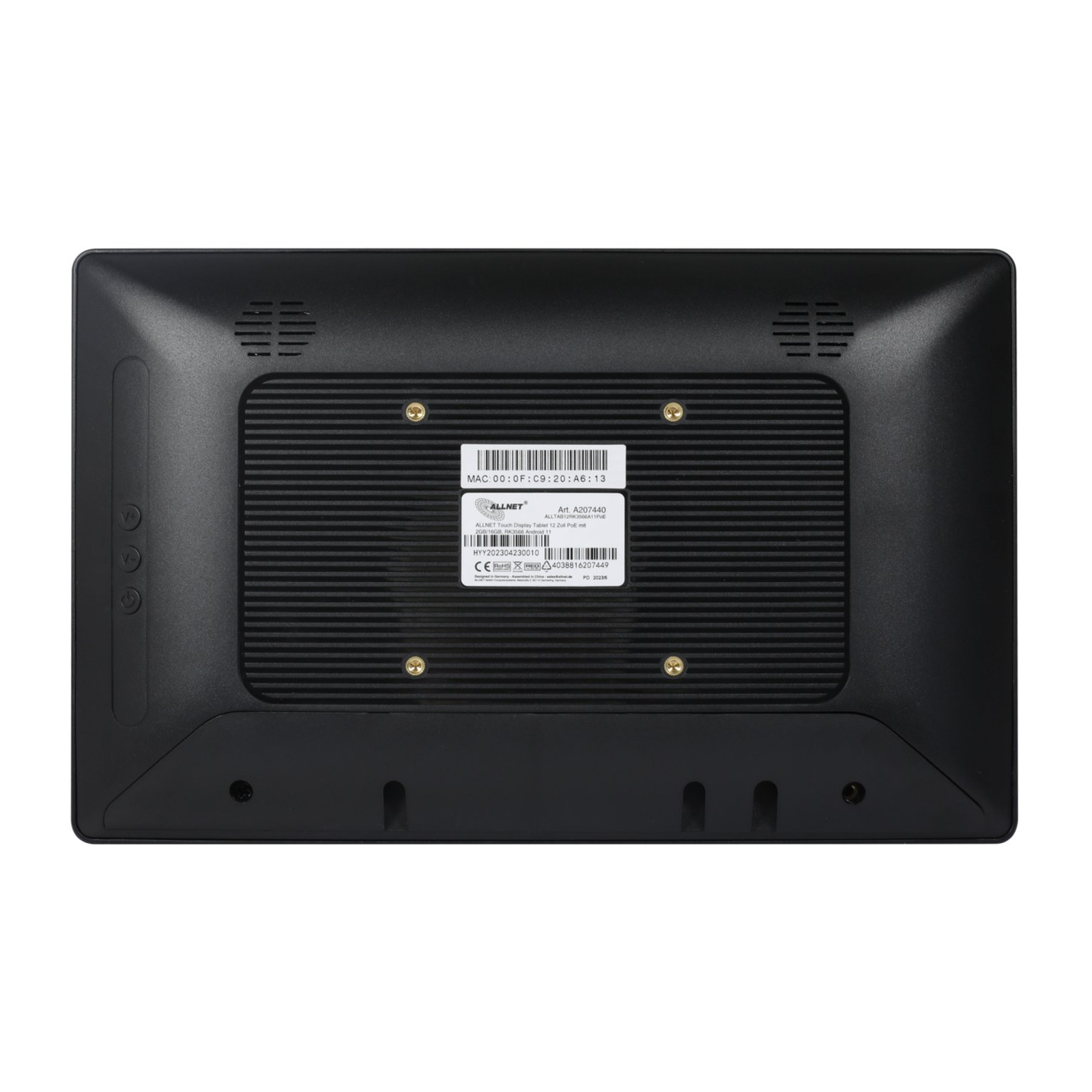 ALLNET Touch Display Tablet 12-inch PoE with 8GB/64GB RK3568 Android 13