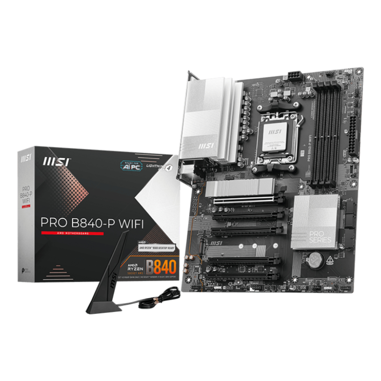 MSI MB Sc AM5 PRO B840-P WIFI AMD B840 4xDDR5 1xHDMI WiFi ATX