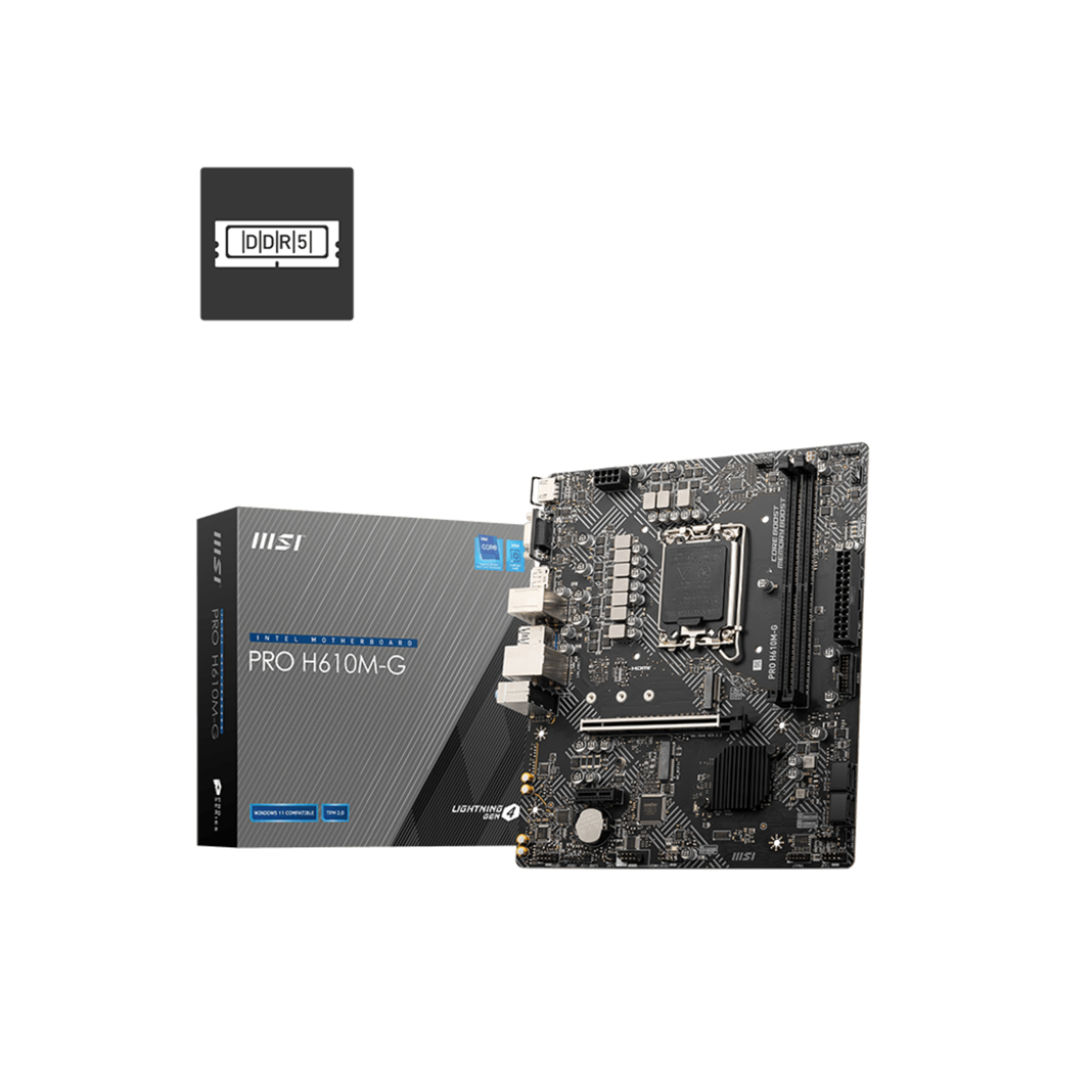 MSI PRO H610M-G DDR4 Micro-ATX LGA1700 Intel H610