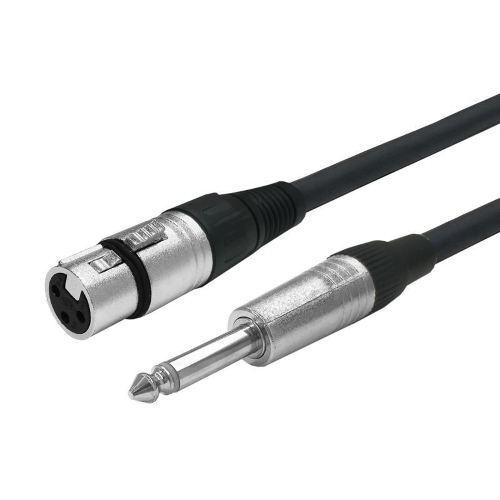 Vivolink XLR F to Mono Jack 6.35mm Cable 3 Meter Audio Cable 3 M Black (PROAUDXLRFJACK3)