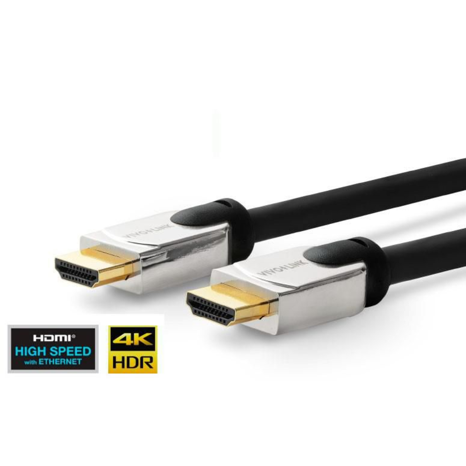 Vivolink PROHDMIHDM1.5 HDMI Cable 1.5 M HDMI Type A (standard) Black Silver (PROHDMIHDM1.5)