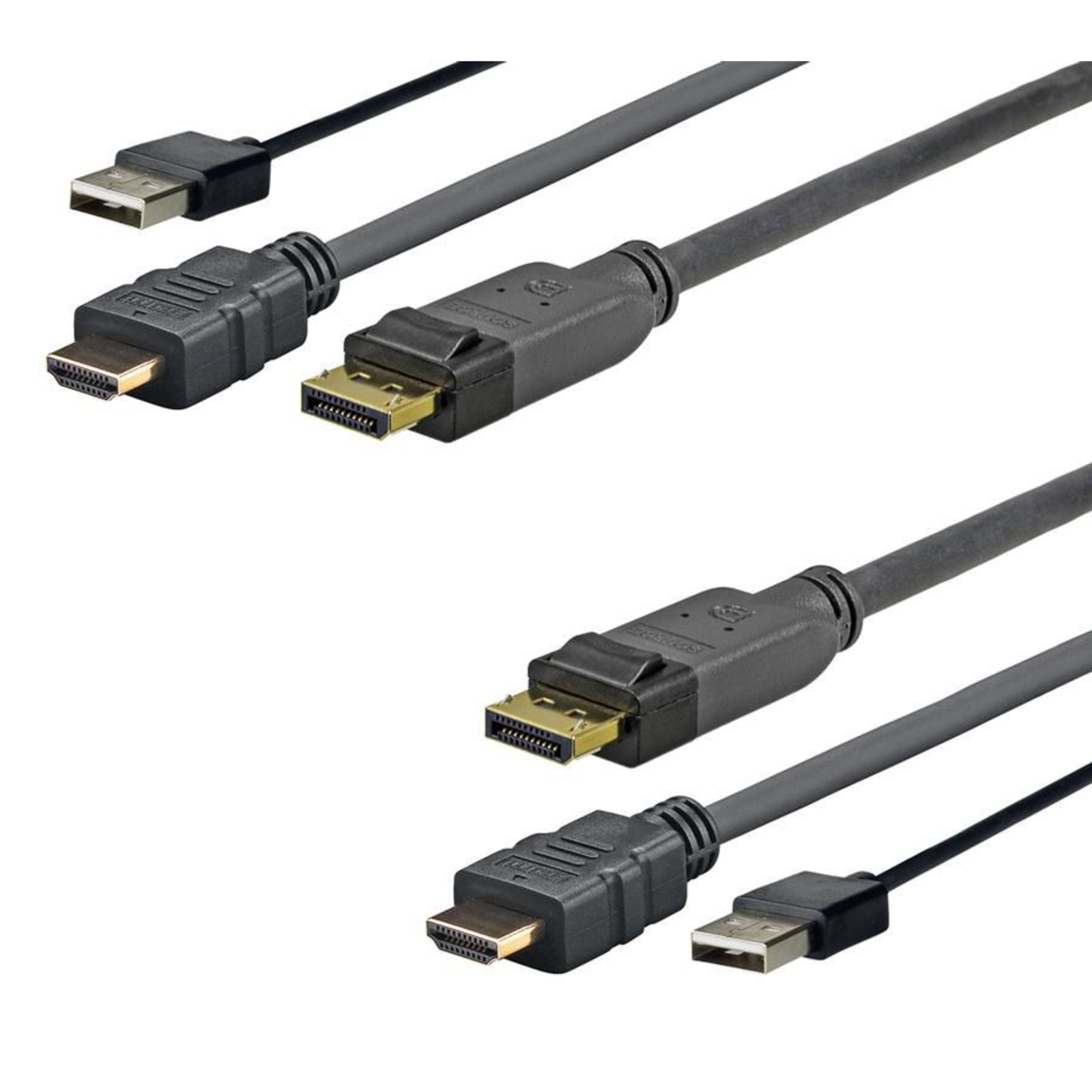 VivoLink PROHDMIUSBDP5 5m DisplayPort HDMI + USB Black Video Cable Adapter (PROHDMIUSBDP5)