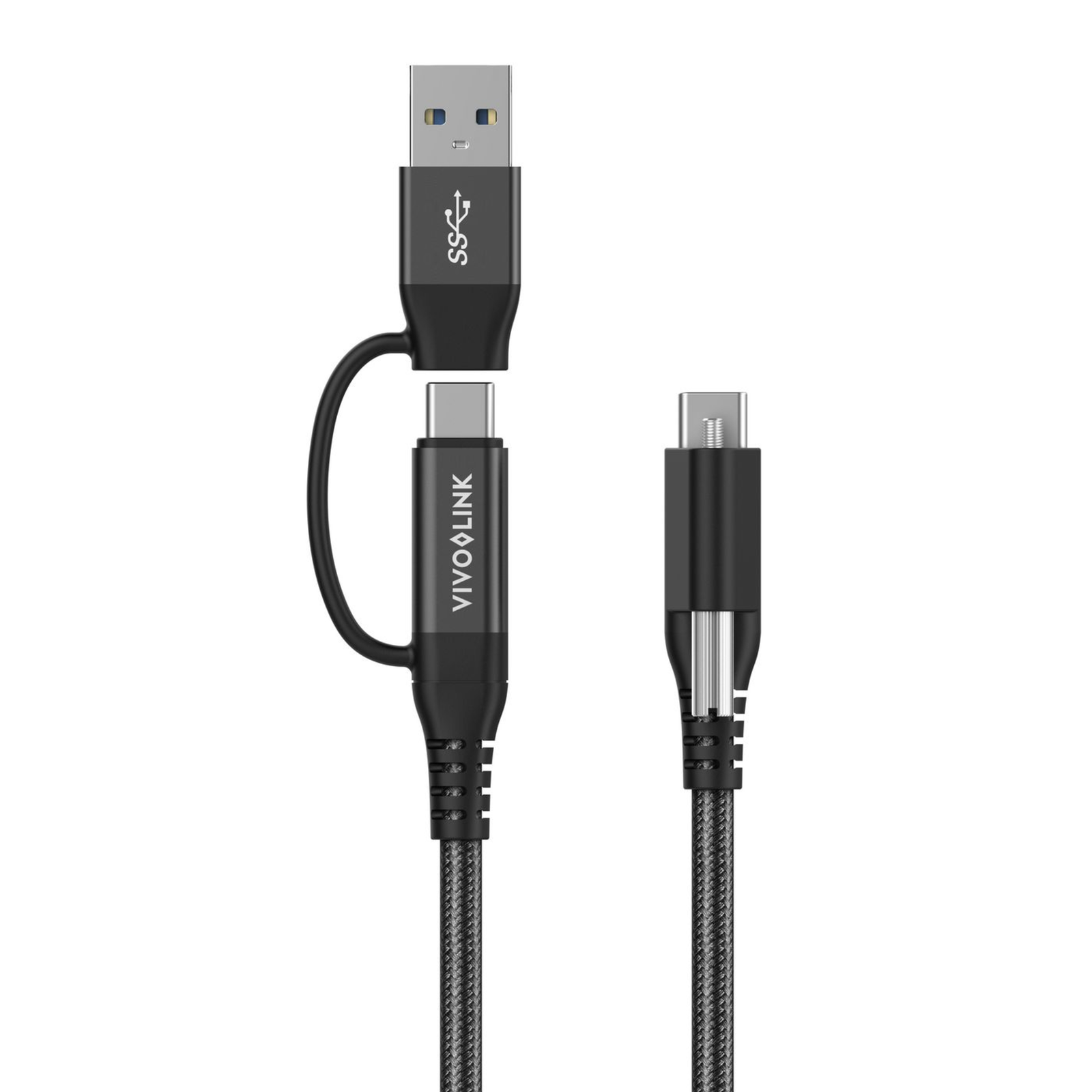 Vivolink PROUSBCMM1.5ADP USB Cable 1.5 M USB 3.2 Gen 2 (3.1 Gen 2) USB C Black (PROUSBCMM1.5ADP)