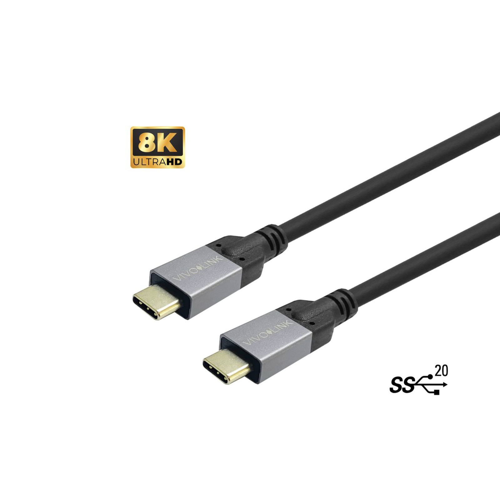 Vivolink PROUSBCMM5 5 M USB C USB C USB 3.2 Gen 2 (3.1 Gen 2) 20000 Mbit/s Black