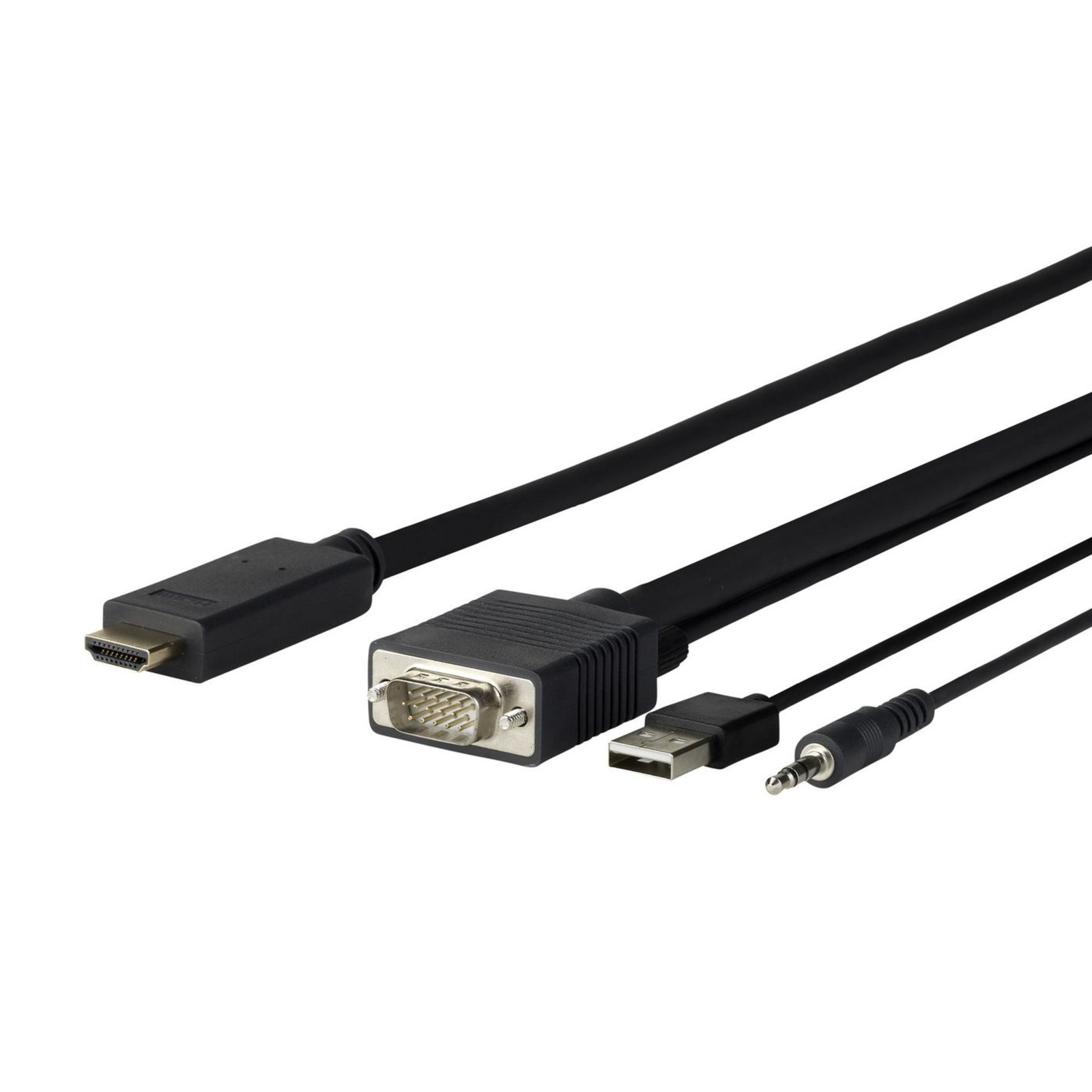 VivoLink Pro VGA + Audio to HDMI 5M 5m HDMI VGA (D-Sub) + 3.5mm + USB A Black (PROVGAHDMI5)