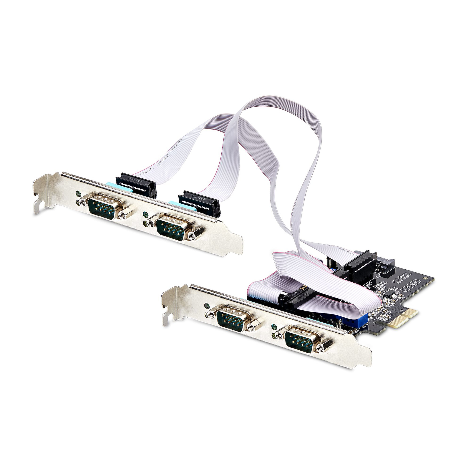 StarTech.com 4-Port Serial PCIe Card Quad-Port PCI Express to RS232-RS422-RS485 DB9