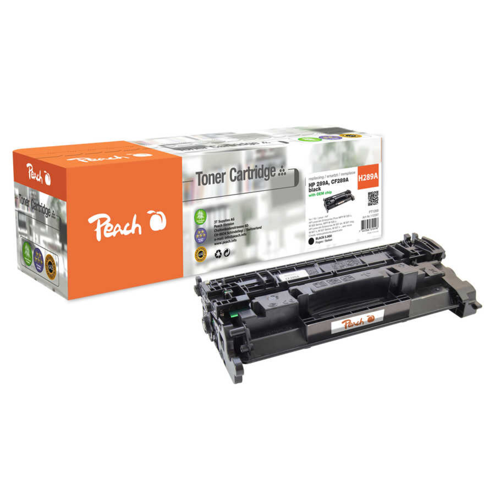 Peach Toner CF289A No.89A Black Remanufactured