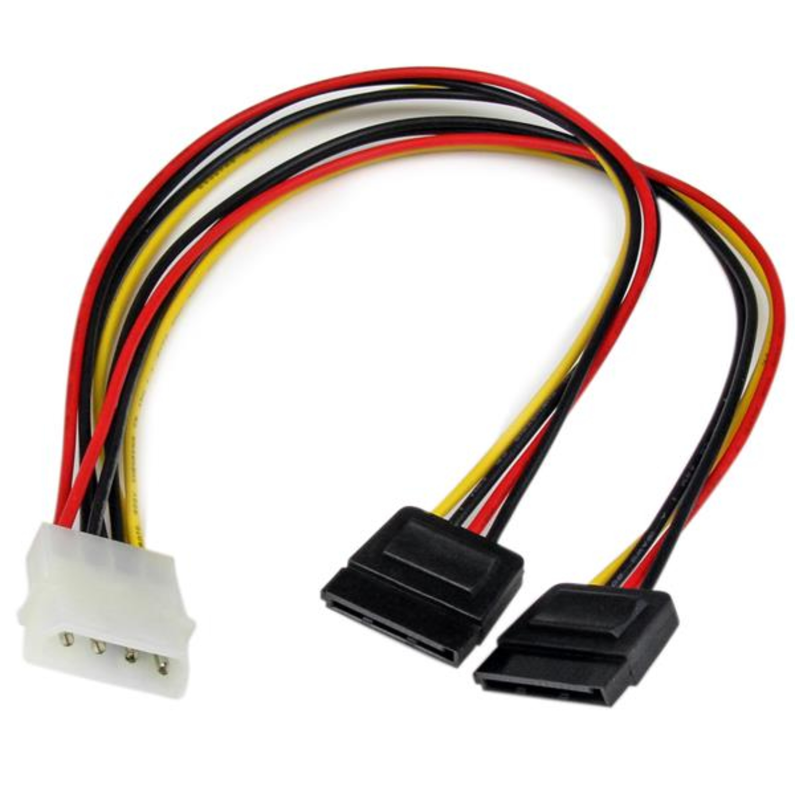 StarTech.com SATA Y-power Cable Splitter Power Y-cable with 2 X SATA Internal 1 X Molex (plug)