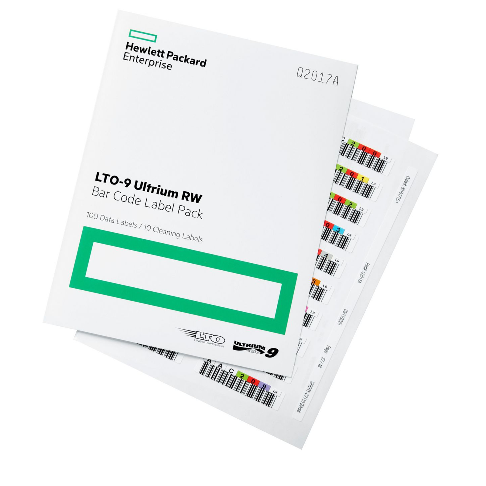 HPE LTO9 Ultrium Barcode Label 100+10 Q2017A