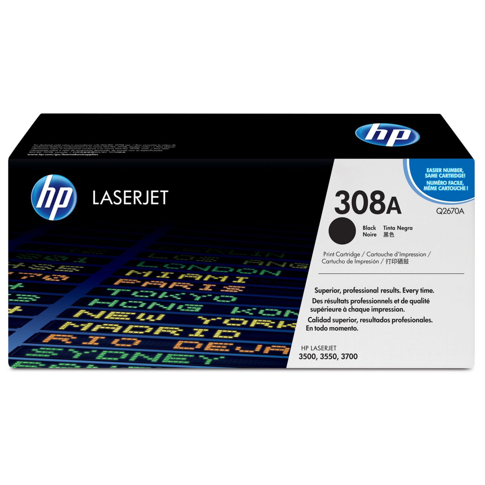 HPI 308A Black Original LaserJet Toner Cartridge 6000 Pages Black