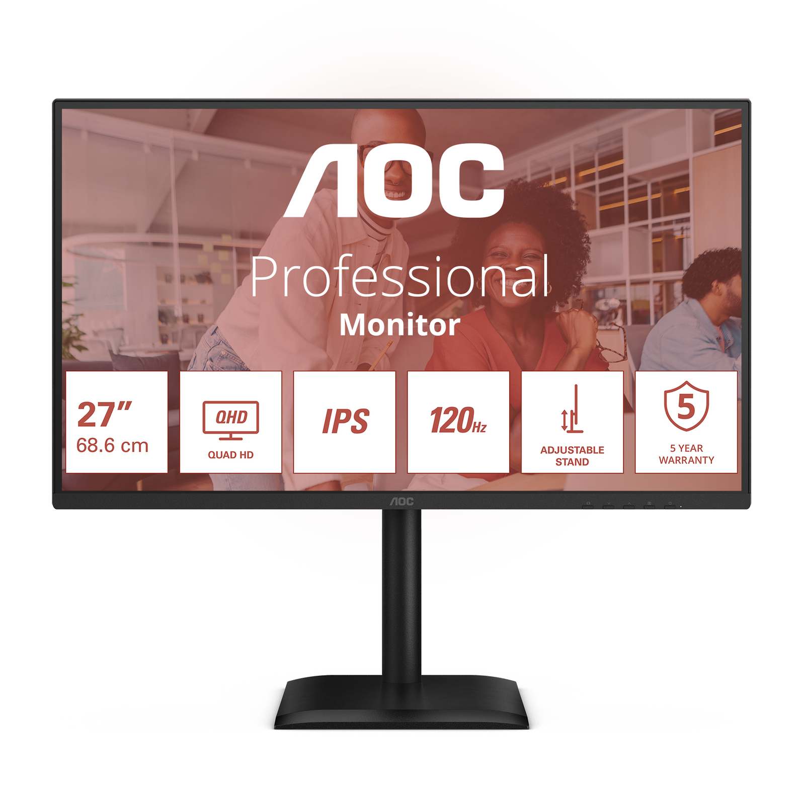 AOC E4 Q27E4U 27inch Quad HD LED Flat Screen (TFT/LCD) 68.6 Cm