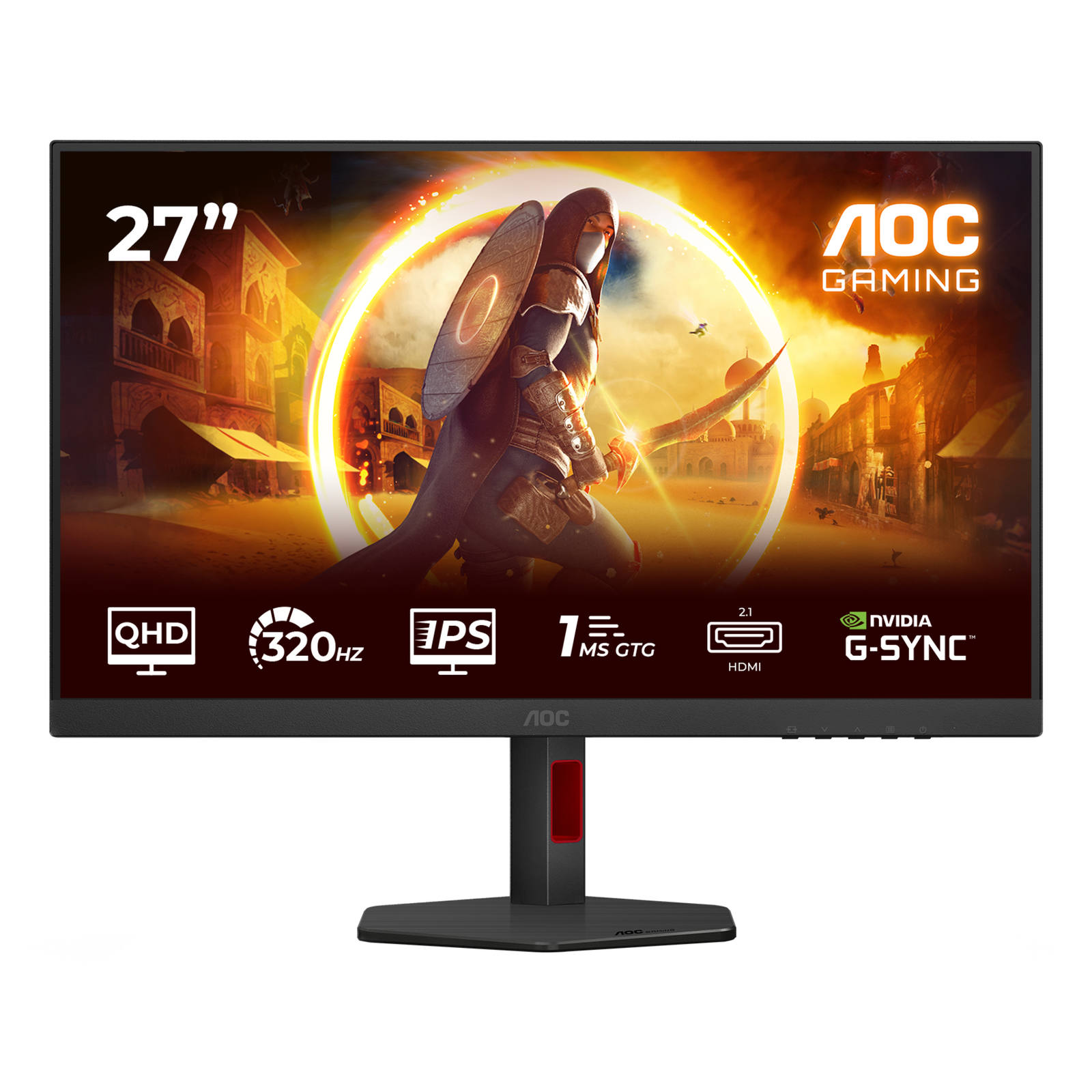 AOC Gaming Q27G4SRU Office Monitor 27-inch QHD Monitor 300 Hz 1 Ms FreeSync Premium G-Sync Comp.