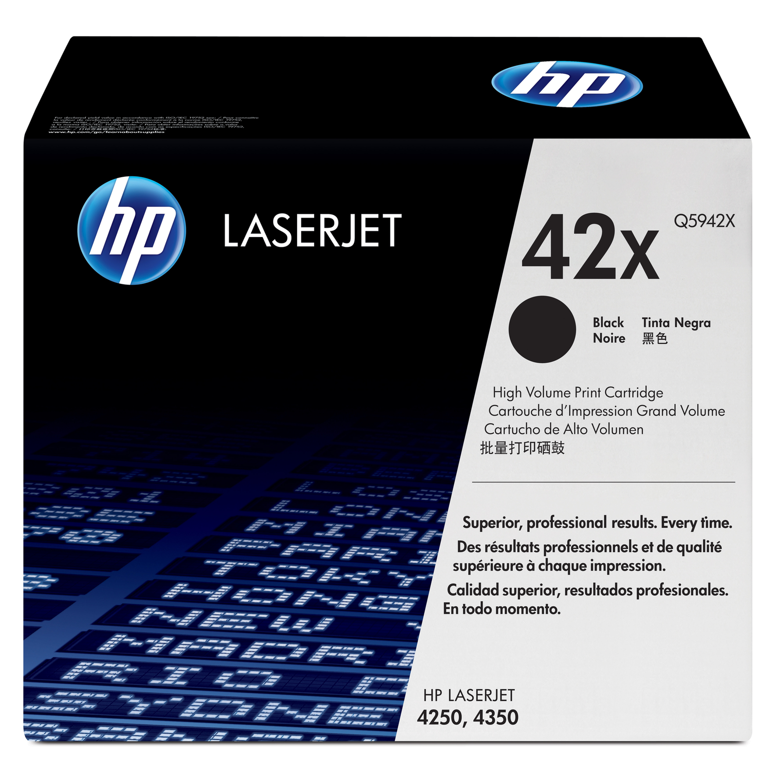 HPI 42X High Yield Black Original LaserJet Toner Cartridge 20000 Pages Black