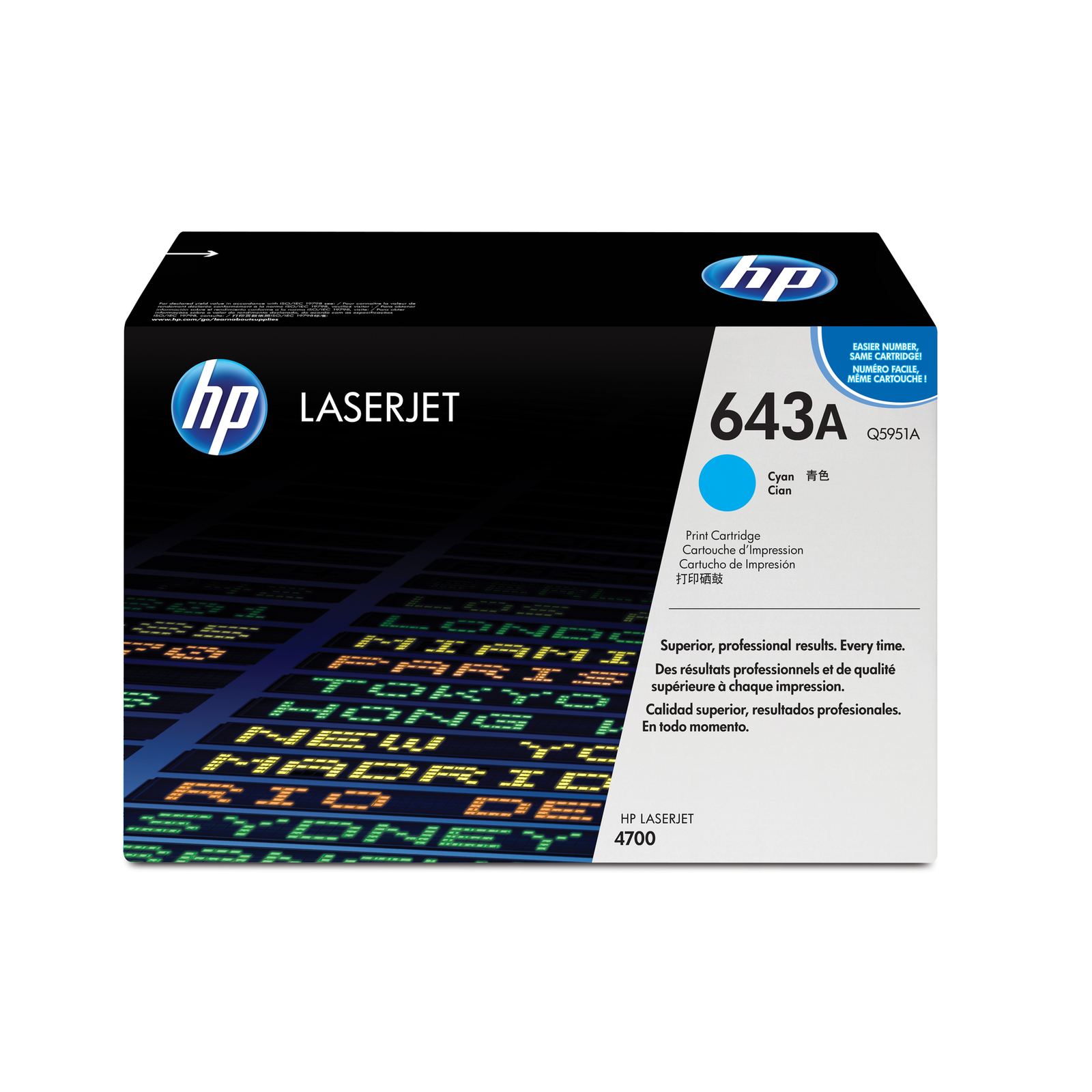 HPI 643A cyan Original LaserJet Toner Cartridge 10000 Pages cyan