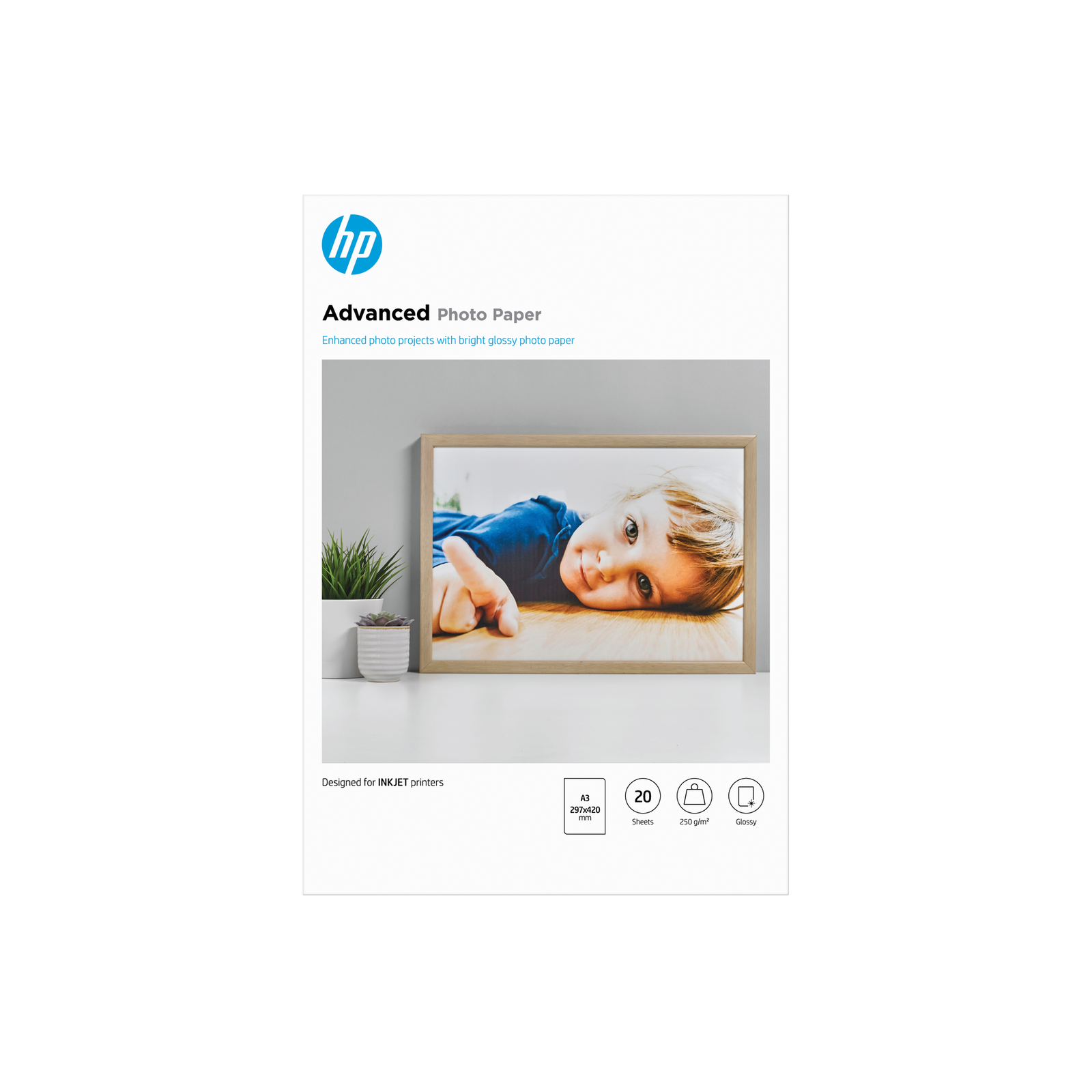 HP Advanced Photo Paper Glossy A3 (297 X 420 Mm) (Q8697A)
