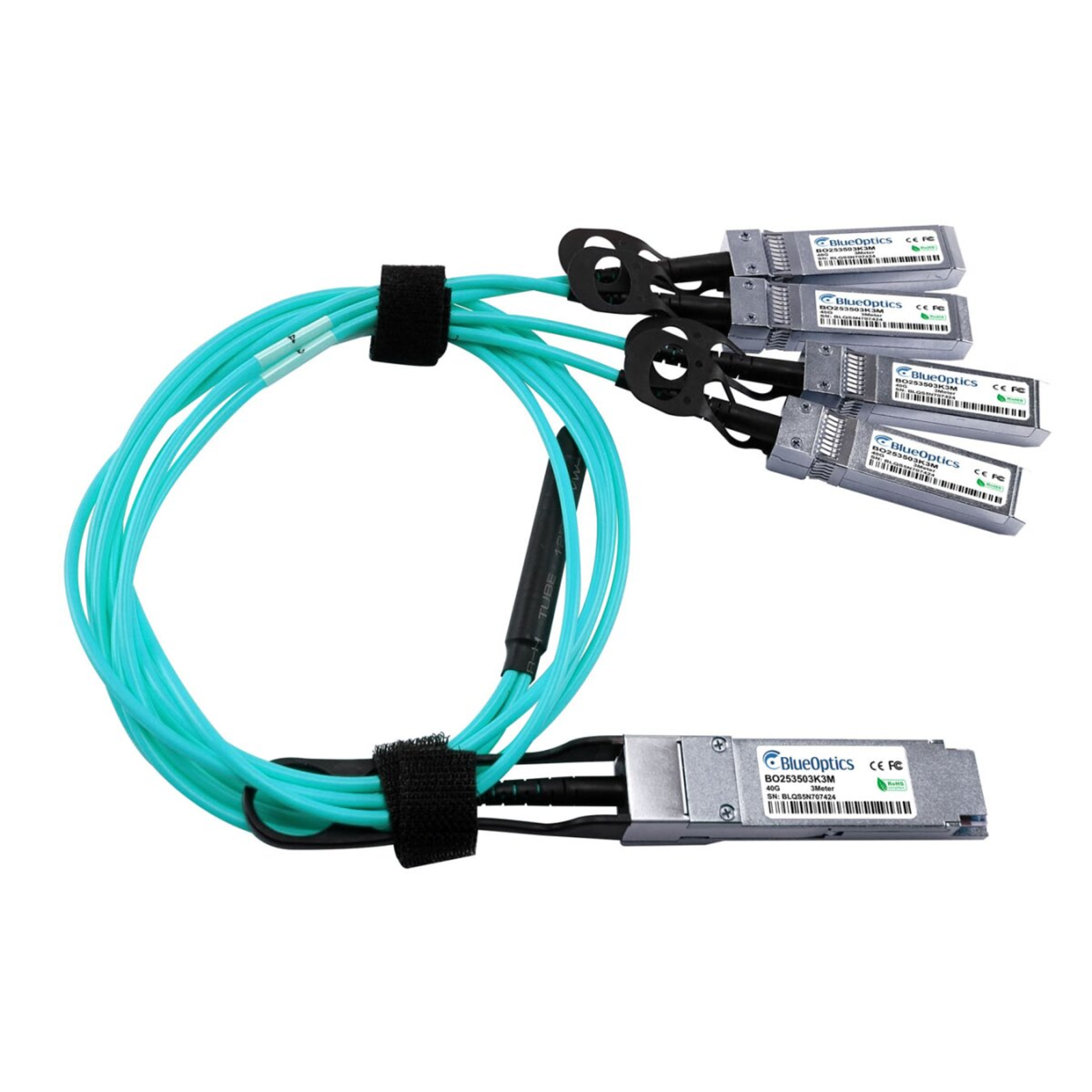 BlueOptics HPE Q9S66A Compatible AOC QSFP BO253503K5M