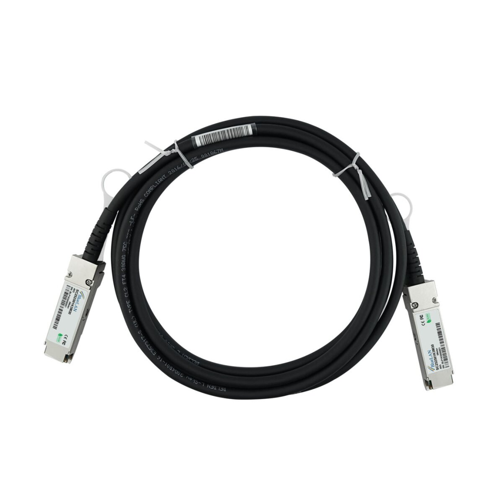 BlueOptics Huawei QSFP-40G-CU1M Compatible BlueLAN DAC QSFP SC252501K1M30