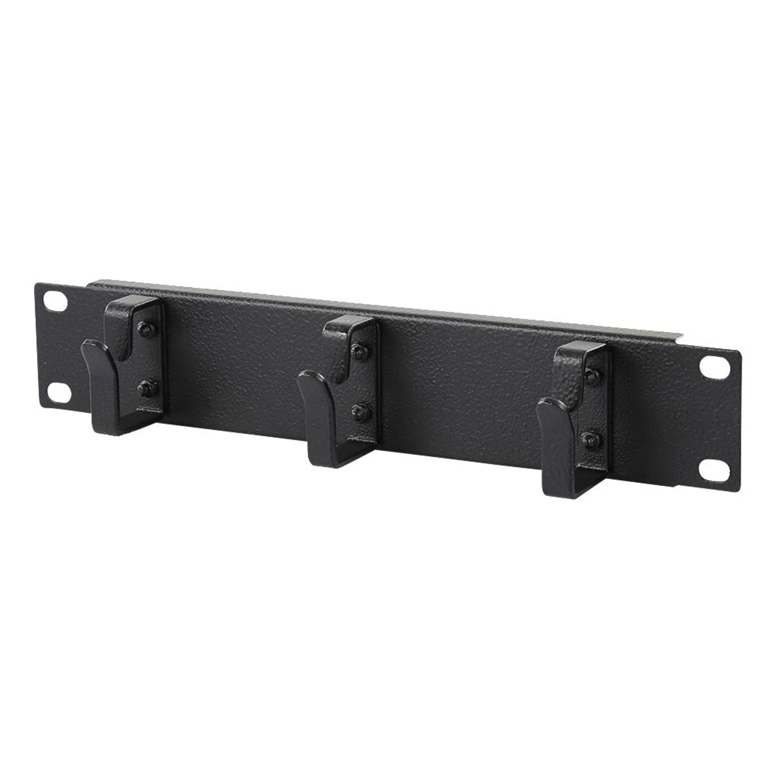 LANVIEW 1U 10inch Cable Management PANEL 3 Pcs. HOOK BLACK