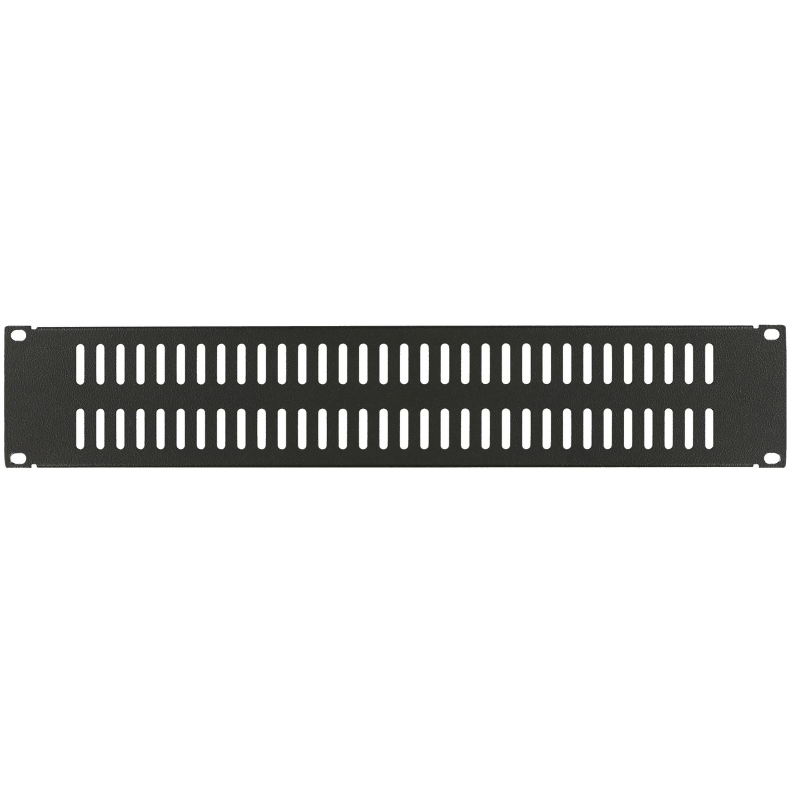 LANVIEW 2U 19inchSCREW TYPE VENTED BLANK PANEL BLACK
