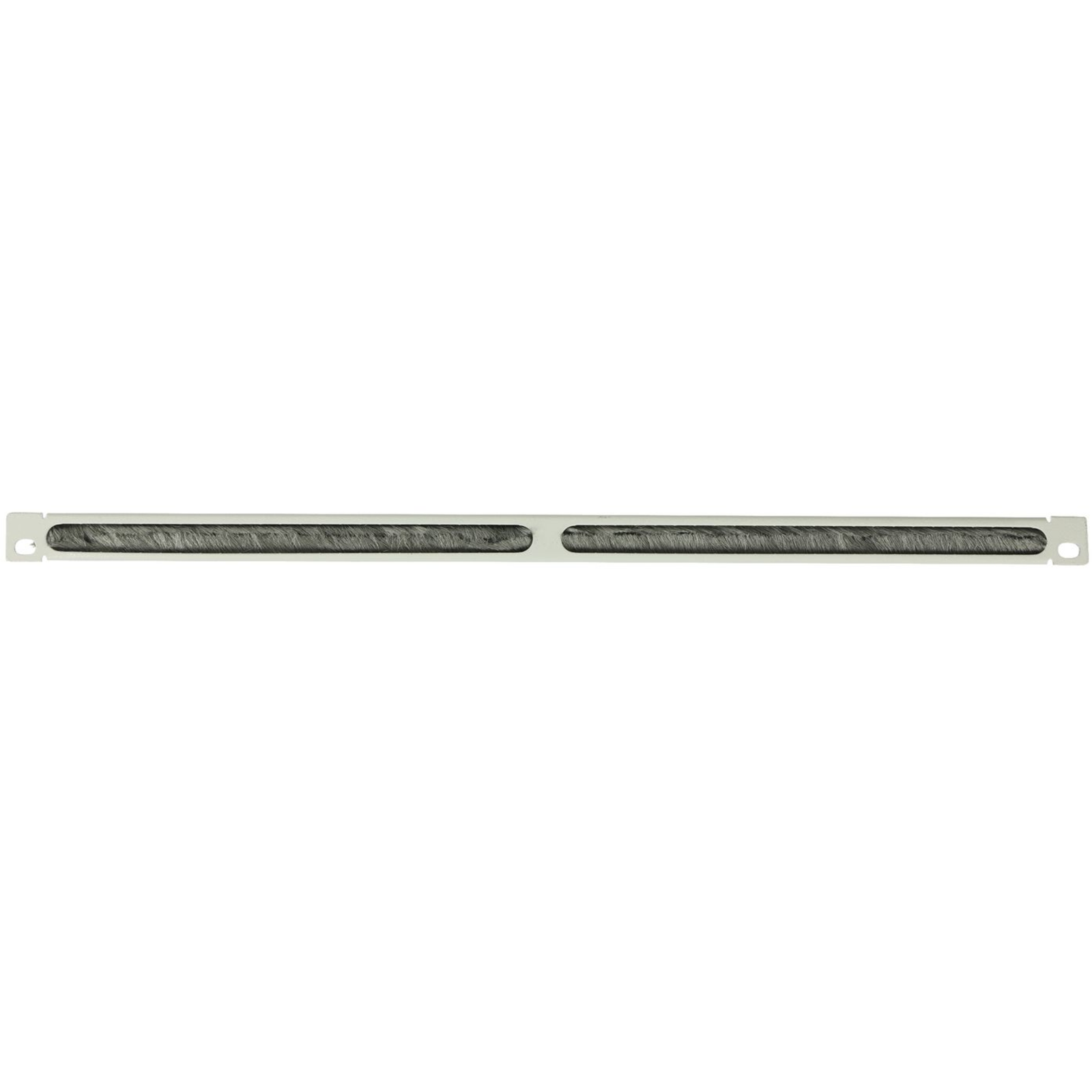 LANVIEW 1/2U 19inch L BENT BRUSHED Cable ORGANIZER PANEL WHITE