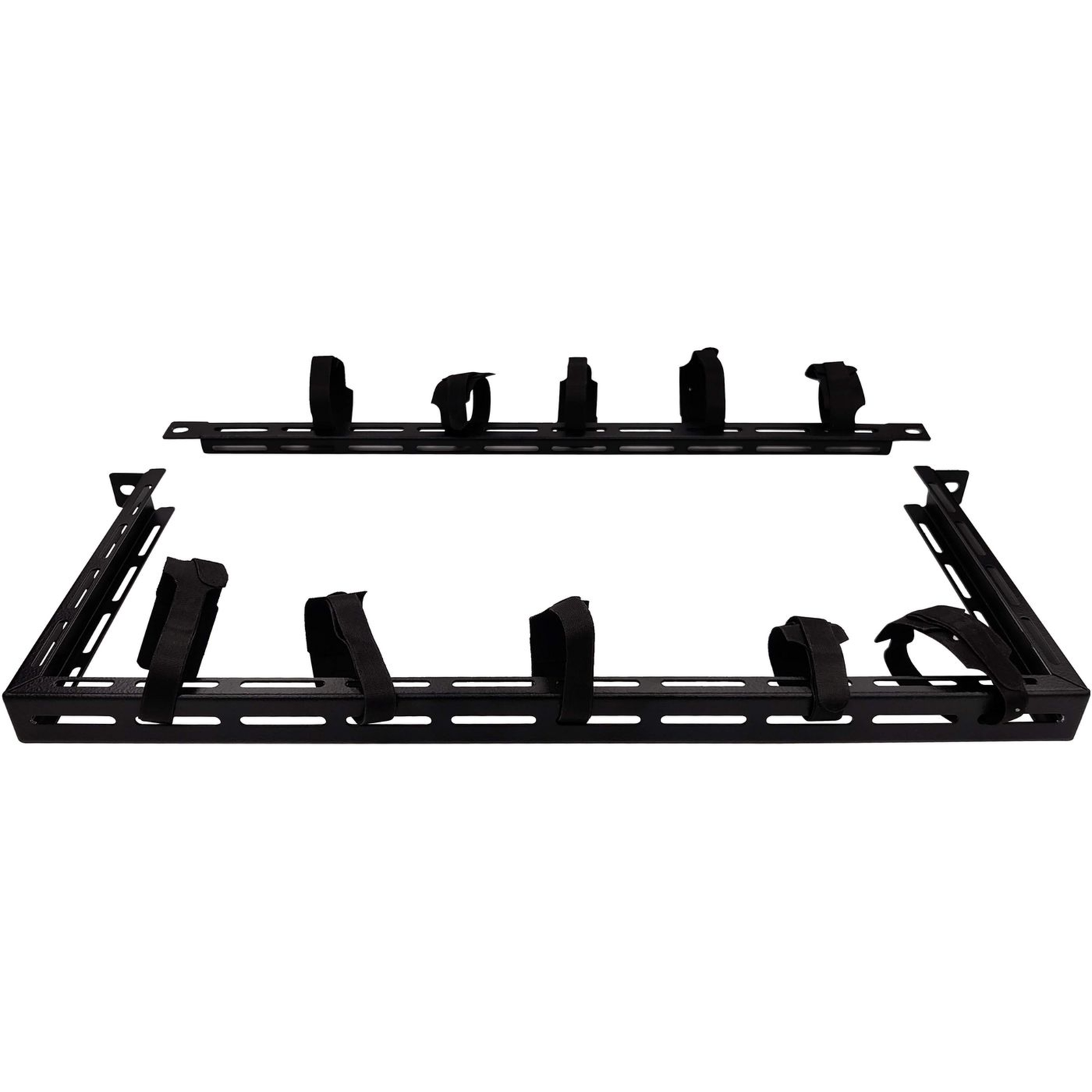 LANVIEW 1/2U 19inchCABLE ORGANIZER PANEL with 10PCS VELCRO