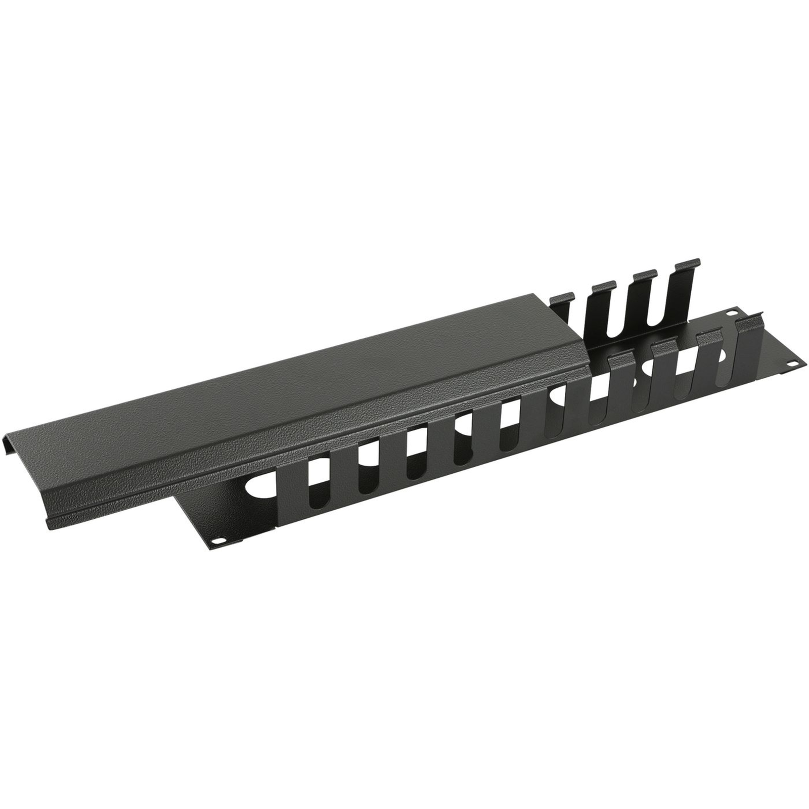 LANVIEW 2U 19inchSLIDING COVER Cable Management PANEL BLACK