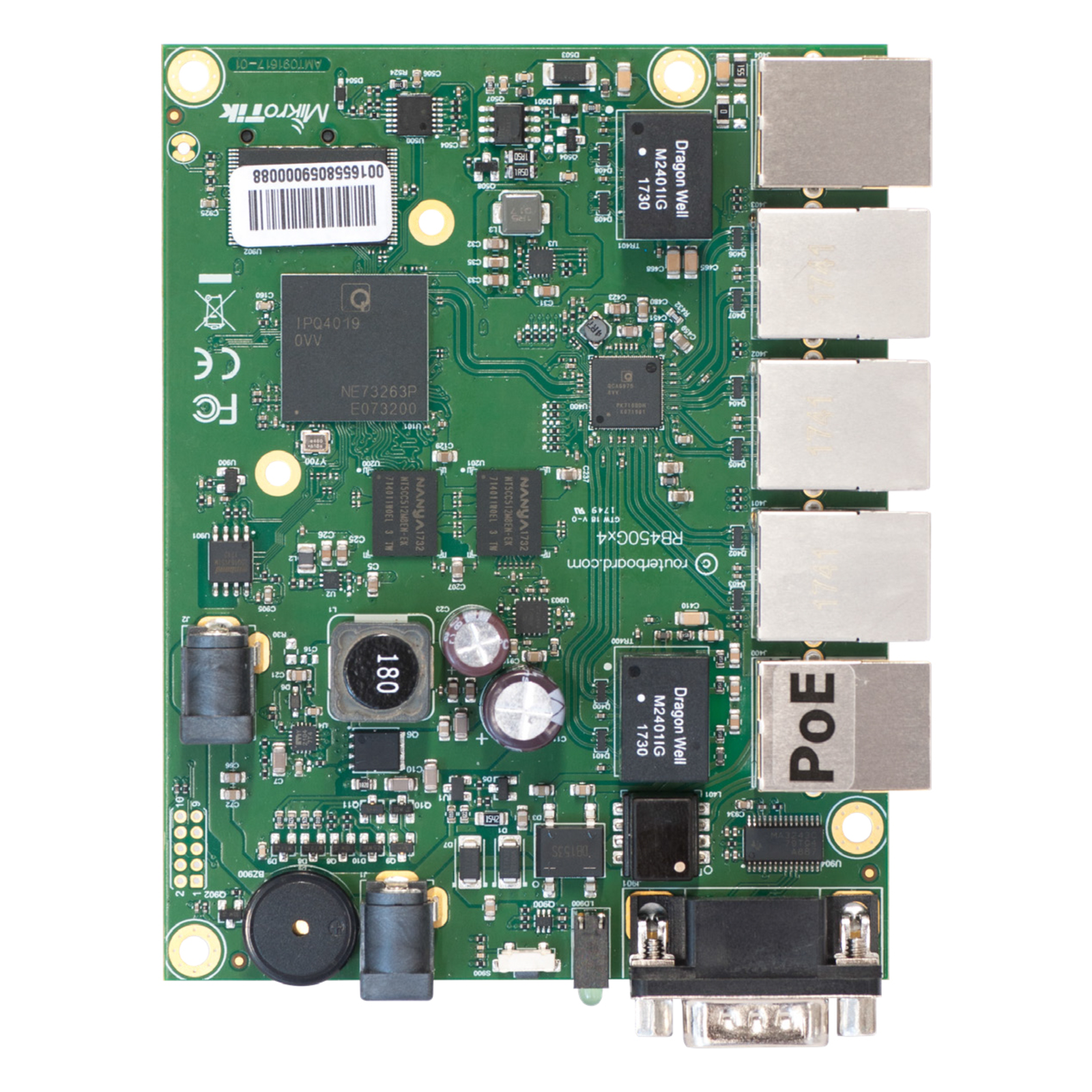 Mikredik RB450Gx4 Cable router Gigabit Ethernet Green