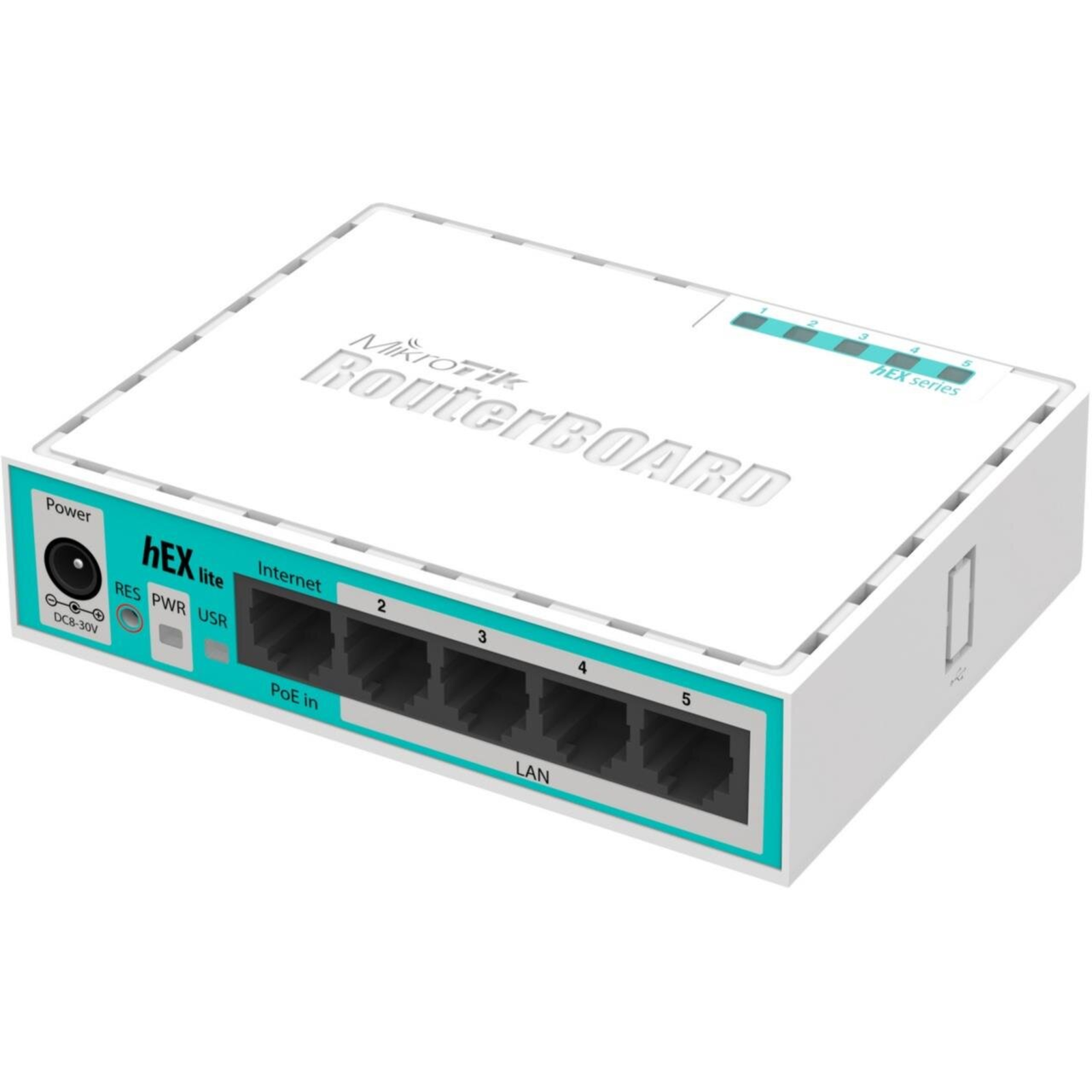 Mikredik HEX Lite router RB750r2 5x RJ45 100Mb