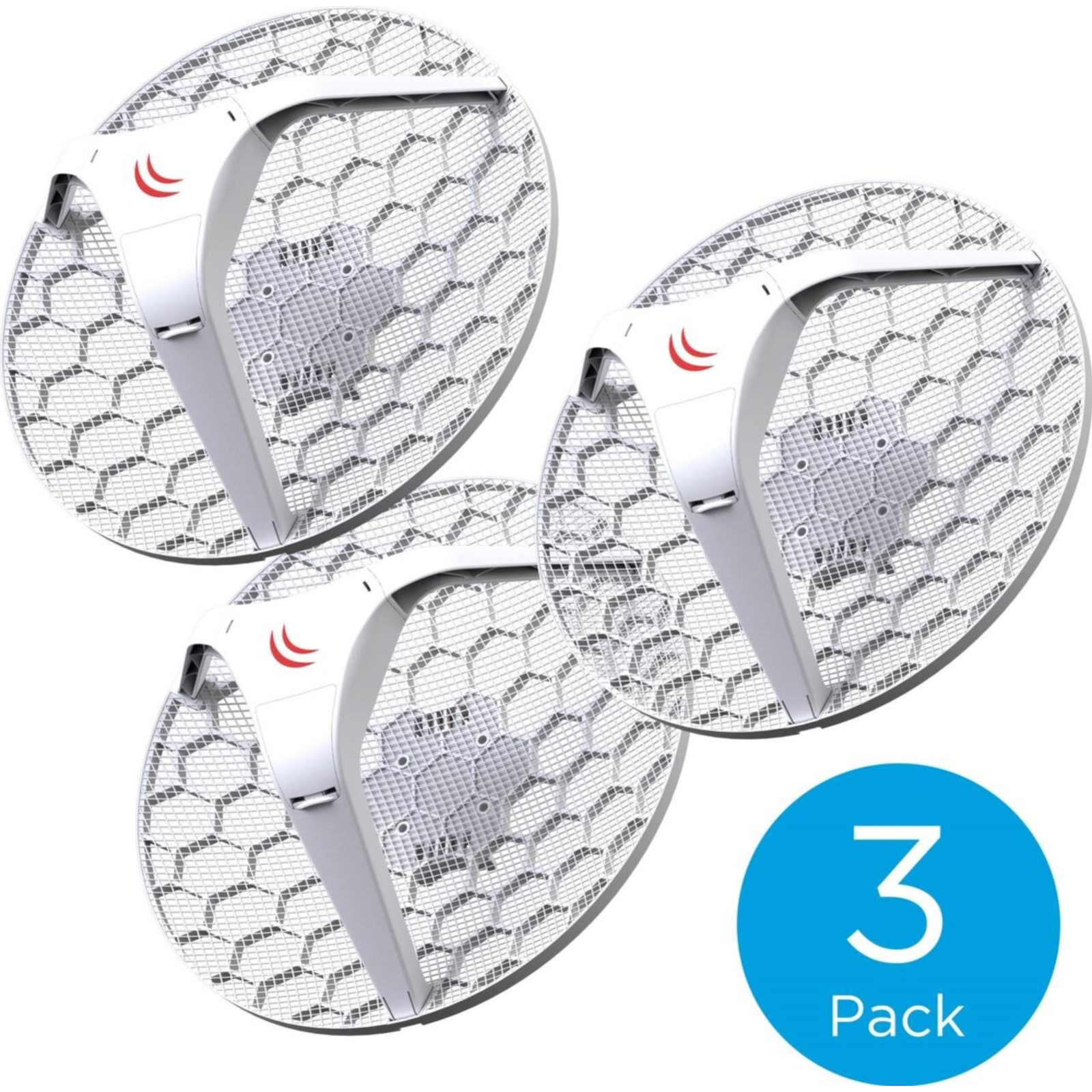 Mikredik LHG 5 Light Head Grid Dual Chain 5Ghz 802.11an 24.5dBi 3-Pack