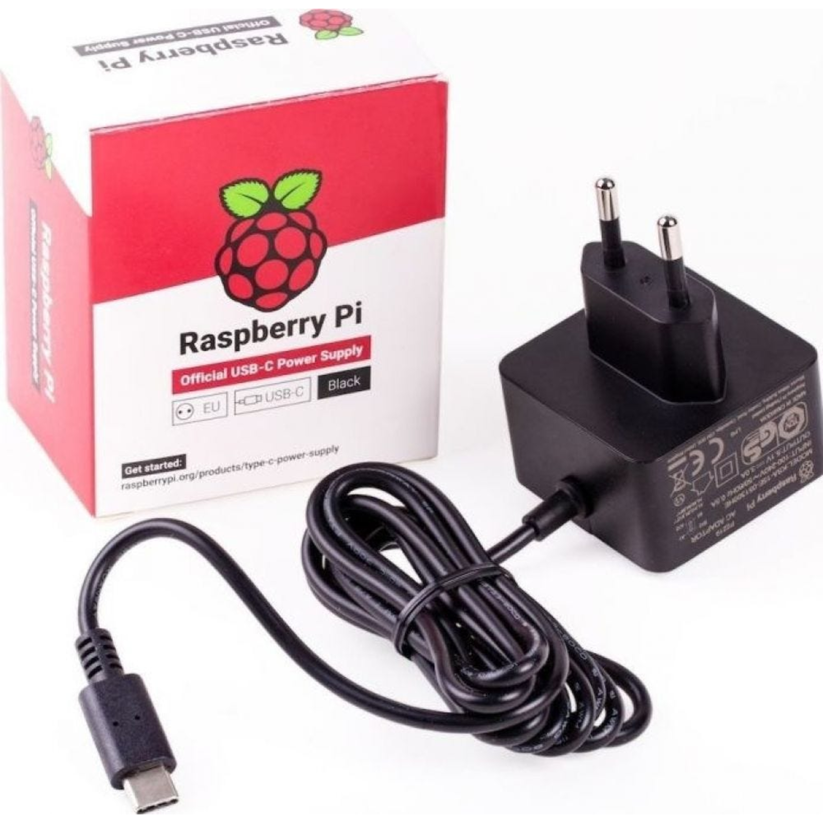 Raspberry Pi 4B Power Supply Unit Black