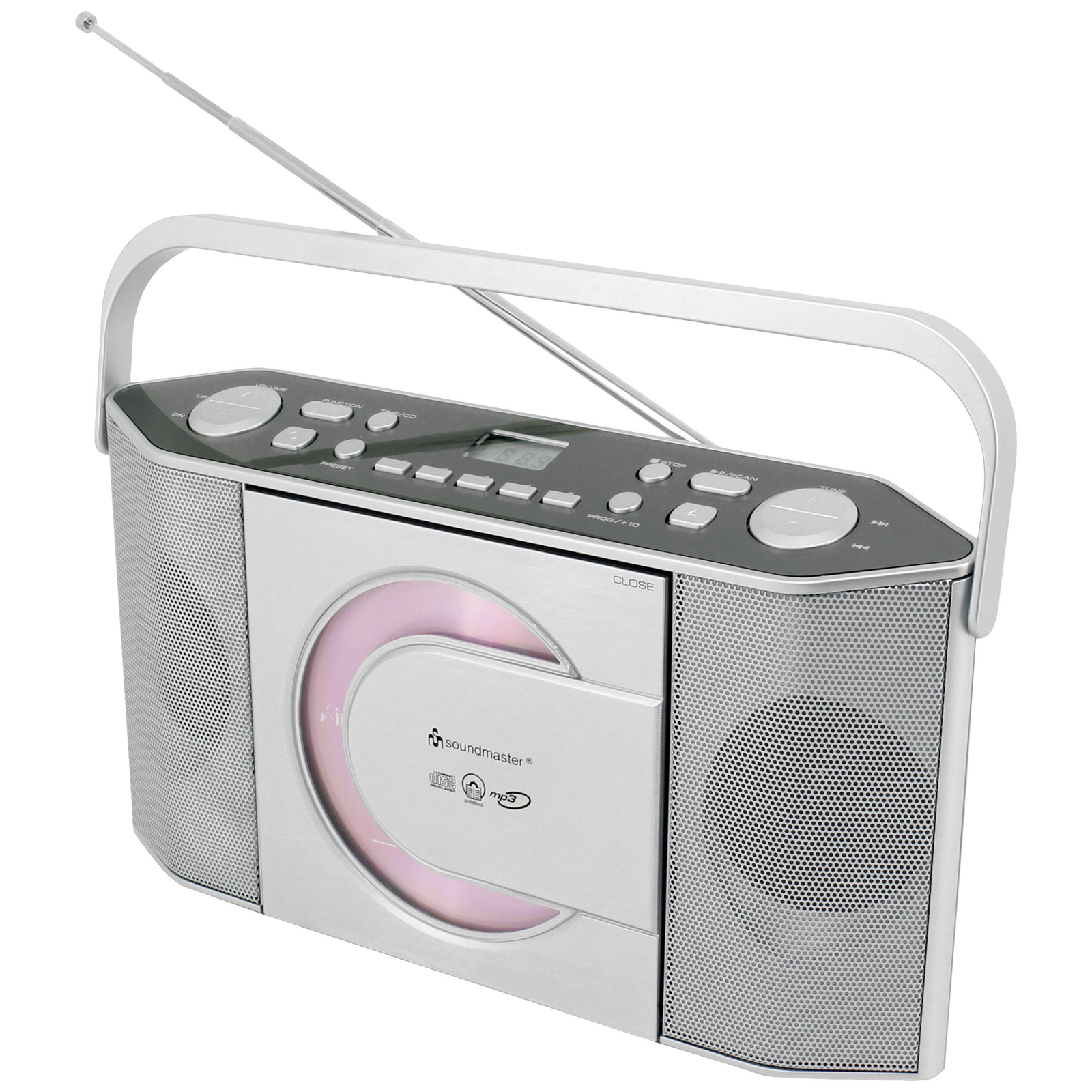 Soundmaster Stereo Portable Radio W.CD RCD1755SI Si