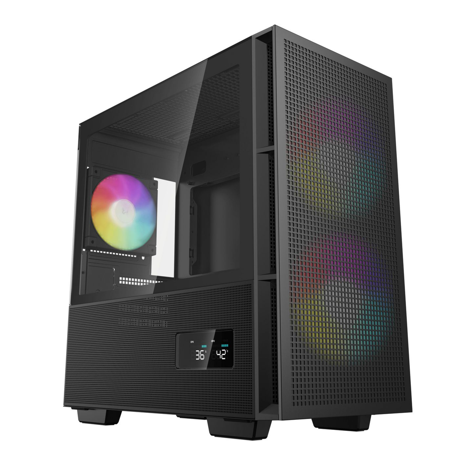 DeepCool CH360 DIGITAL Micro Tower PC Black Micro ATX Mini-ITX ABS SPCC Housings