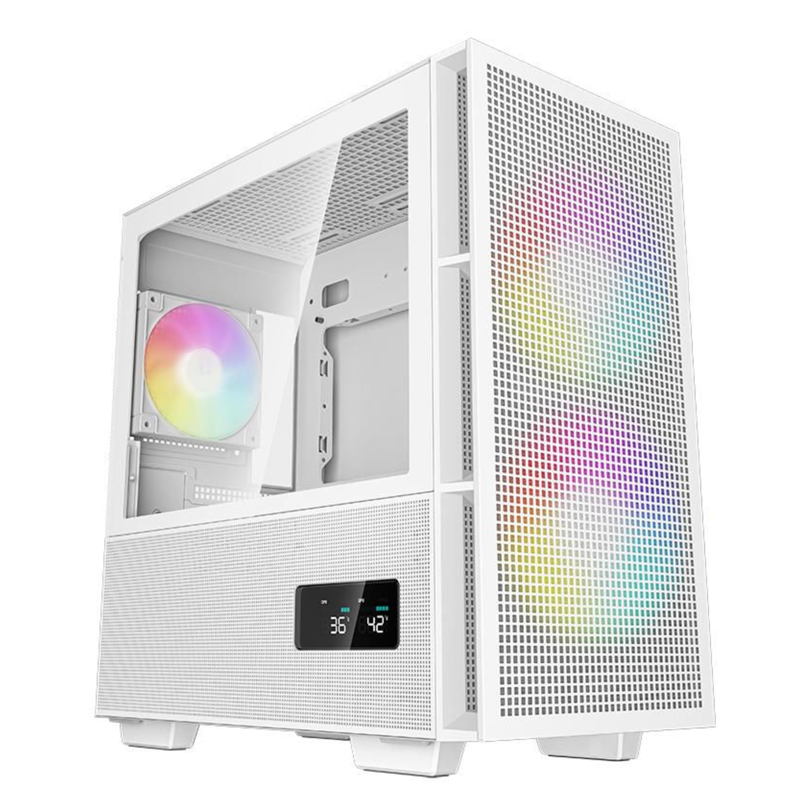 DeepCool CH360 DIGITAL WH Tower Micro-ATX No Power Supply White