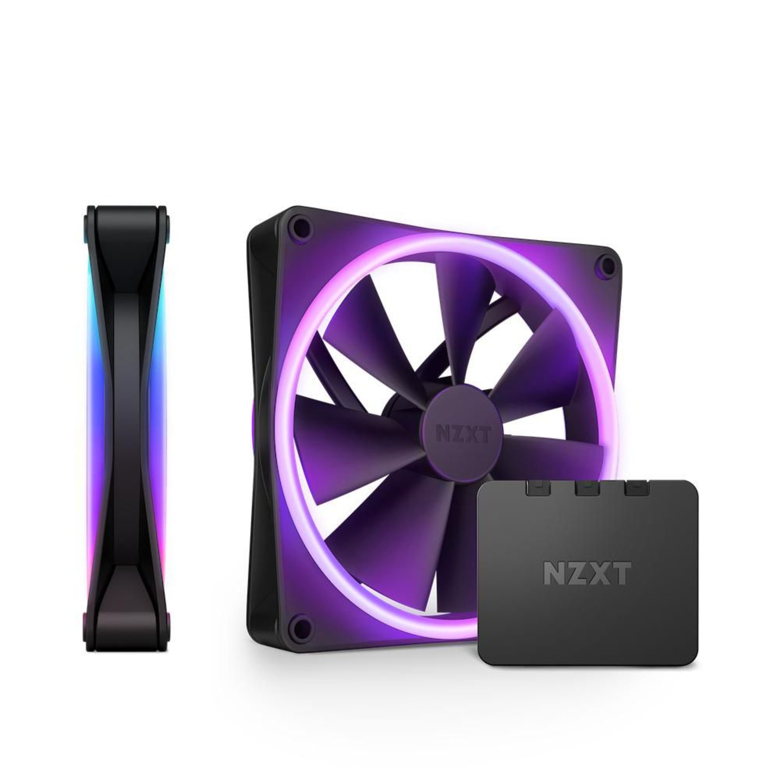 NZXT F140 RGB DUO PWM 140mm 2-pack Black