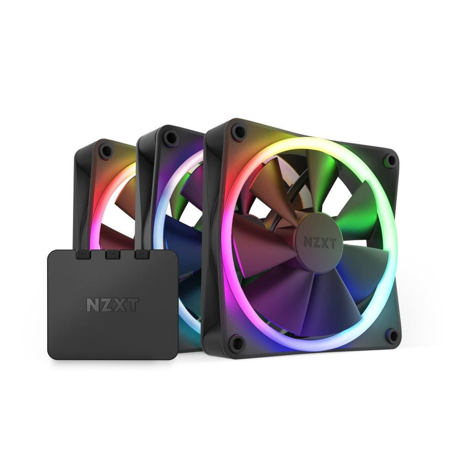 NZXT F120 RGB Black 3-pack 120mm Housing Fans