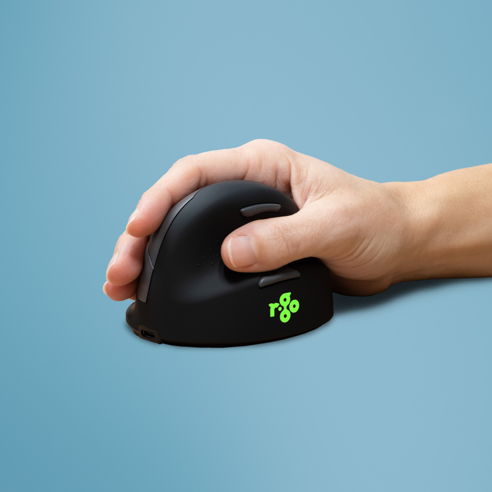 R-Go Tools Mouse HE Break Ergonomic Right Bluetooth Small Black
